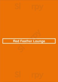 Red Feather Lounge menu