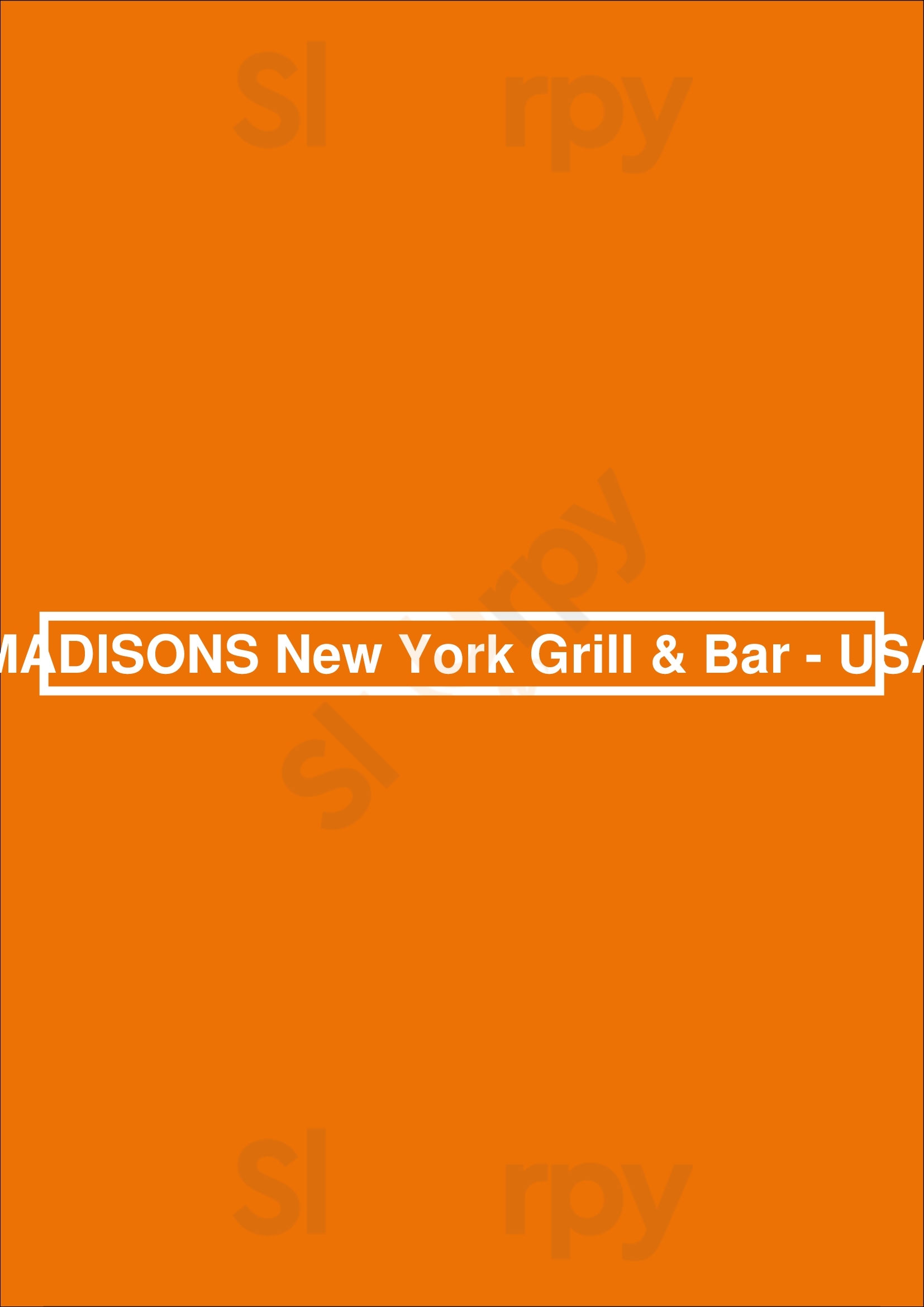 Madisons New York Grill & Bar - Usa Boca Raton Menu - 1