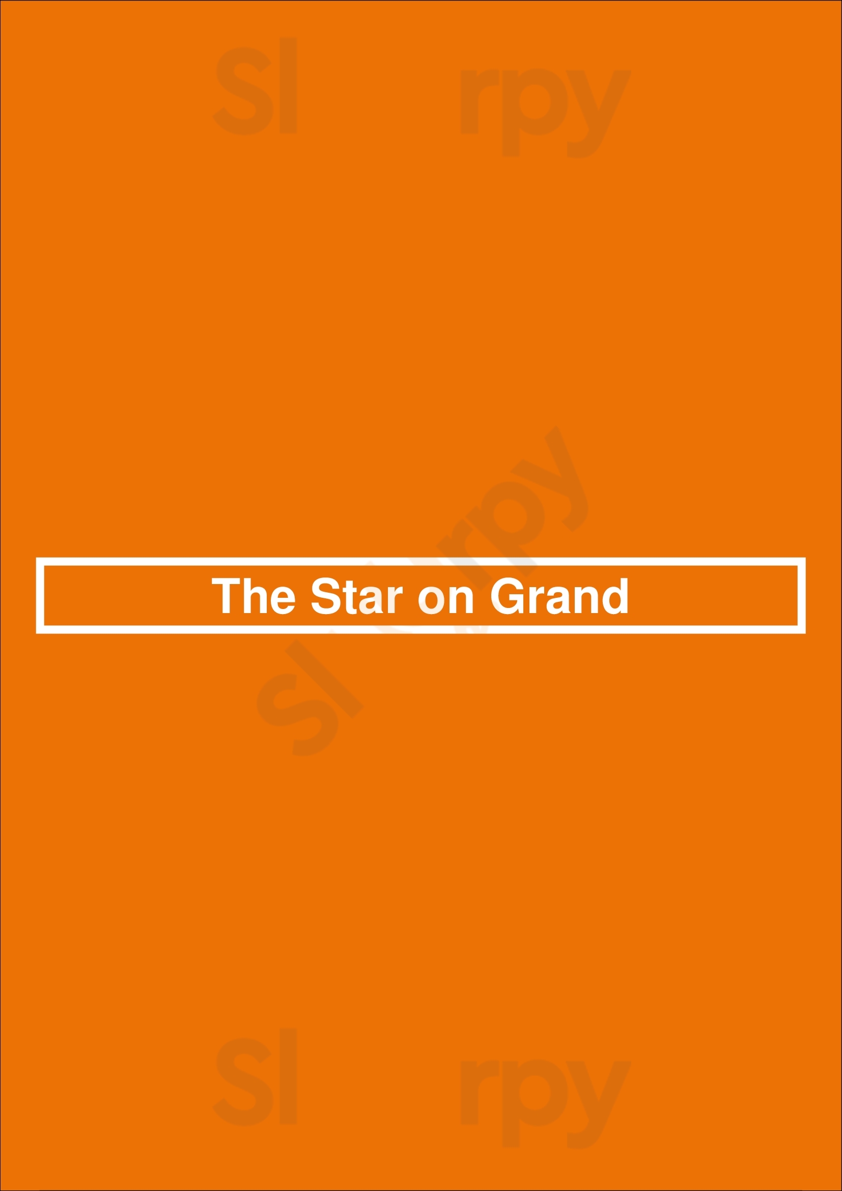 The Star On Grand Oakland Menu - 1