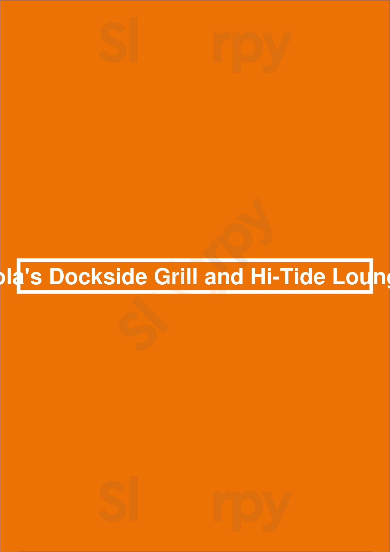 Vola's Dockside Grill And Hi-tide Lounge Alexandria Menu - 1