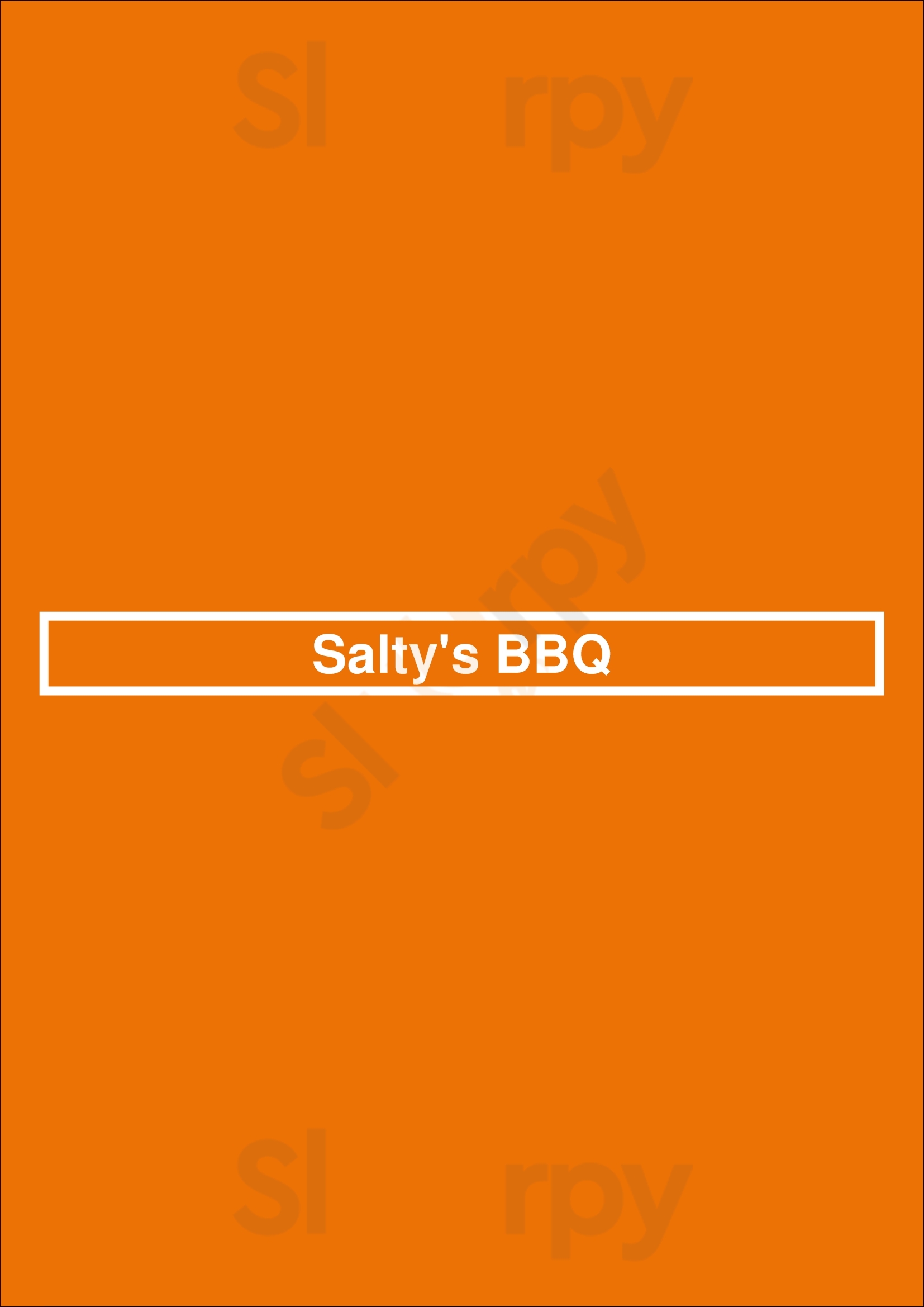 Salty's Bbq & Catering Bakersfield Menu - 1