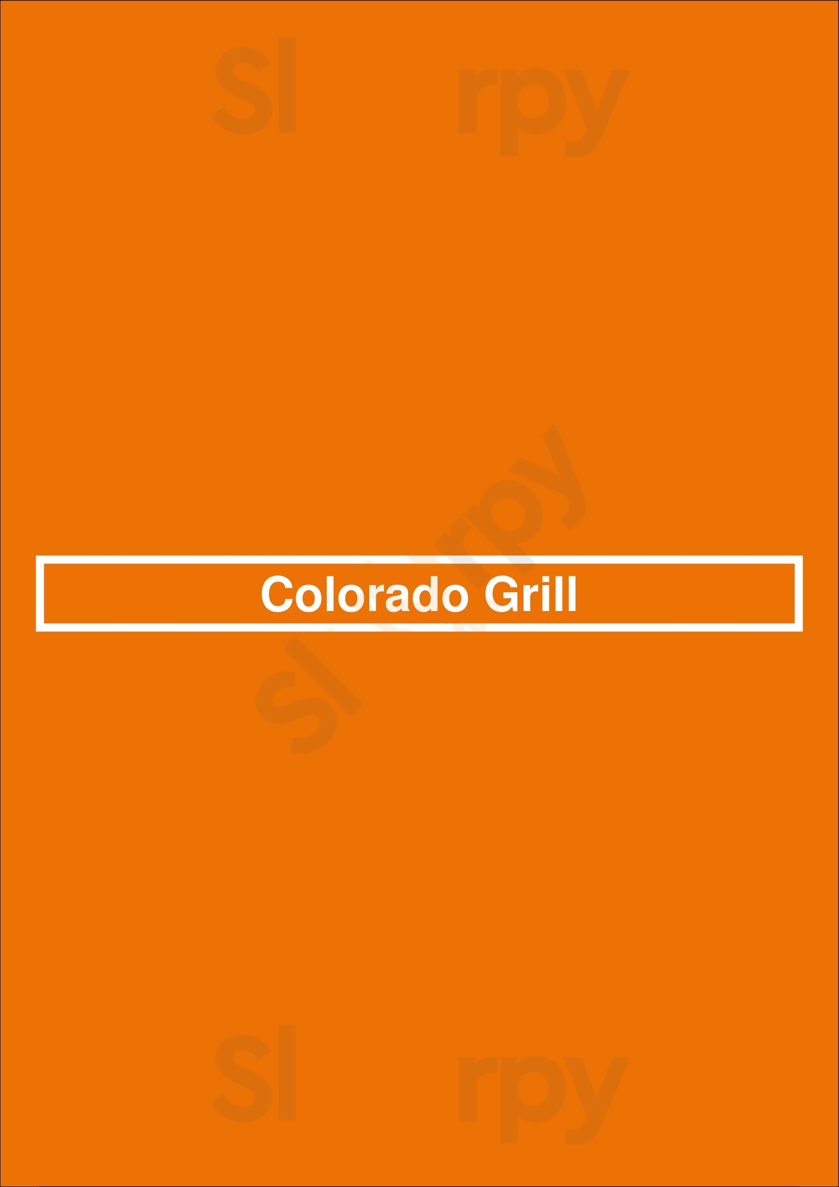 Colorado Grill Fresno Menu - 1