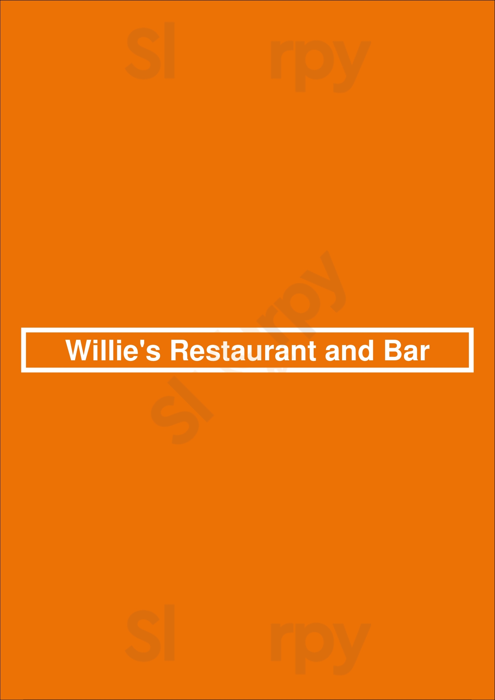 Willie's Restaurant And Bar Baton Rouge Menu - 1