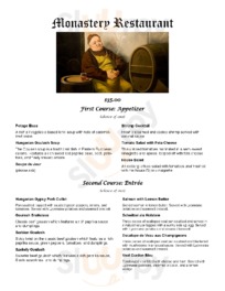 Monastery Restaurant