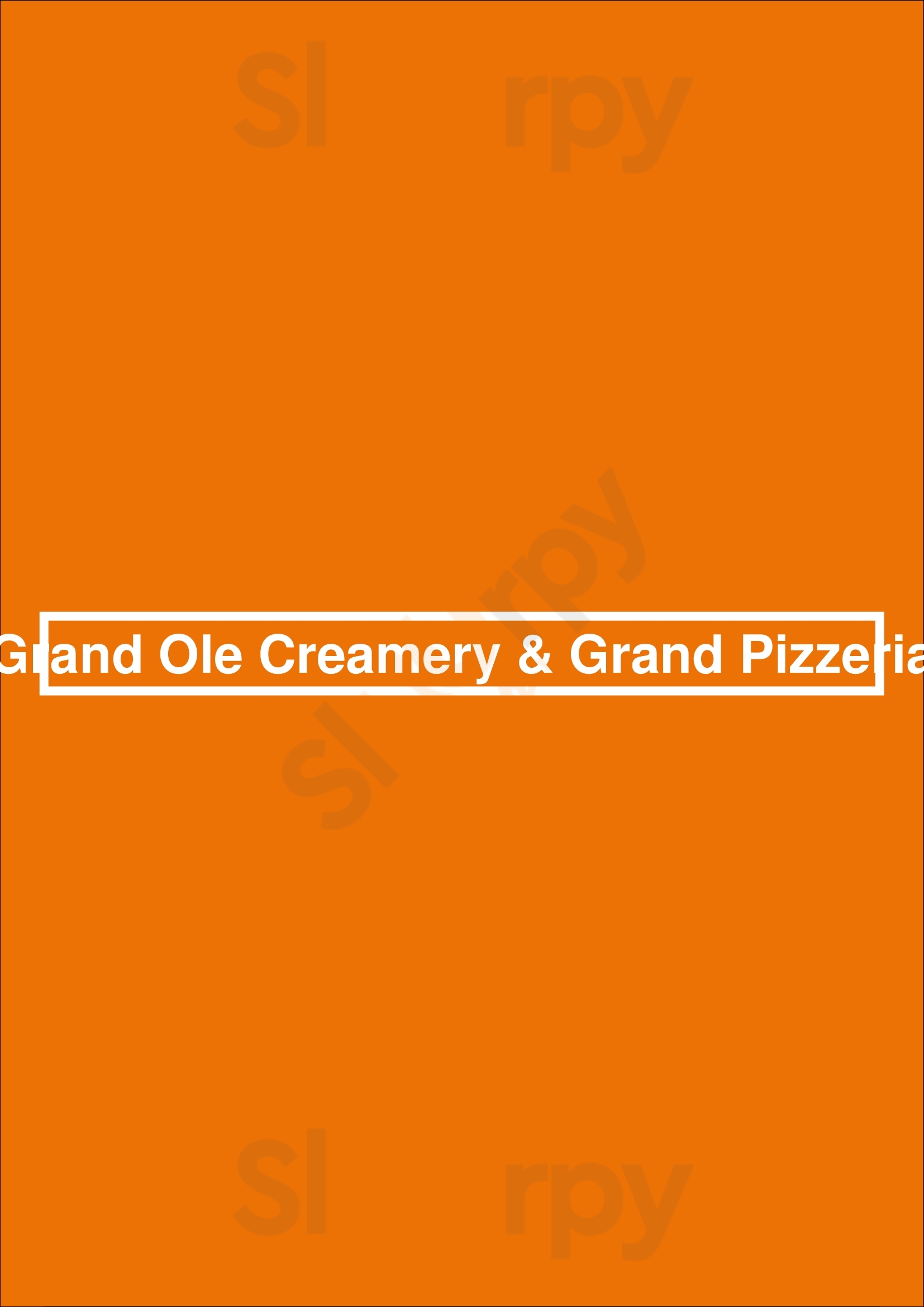 Grand Ole Creamery Saint Paul Menu - 1
