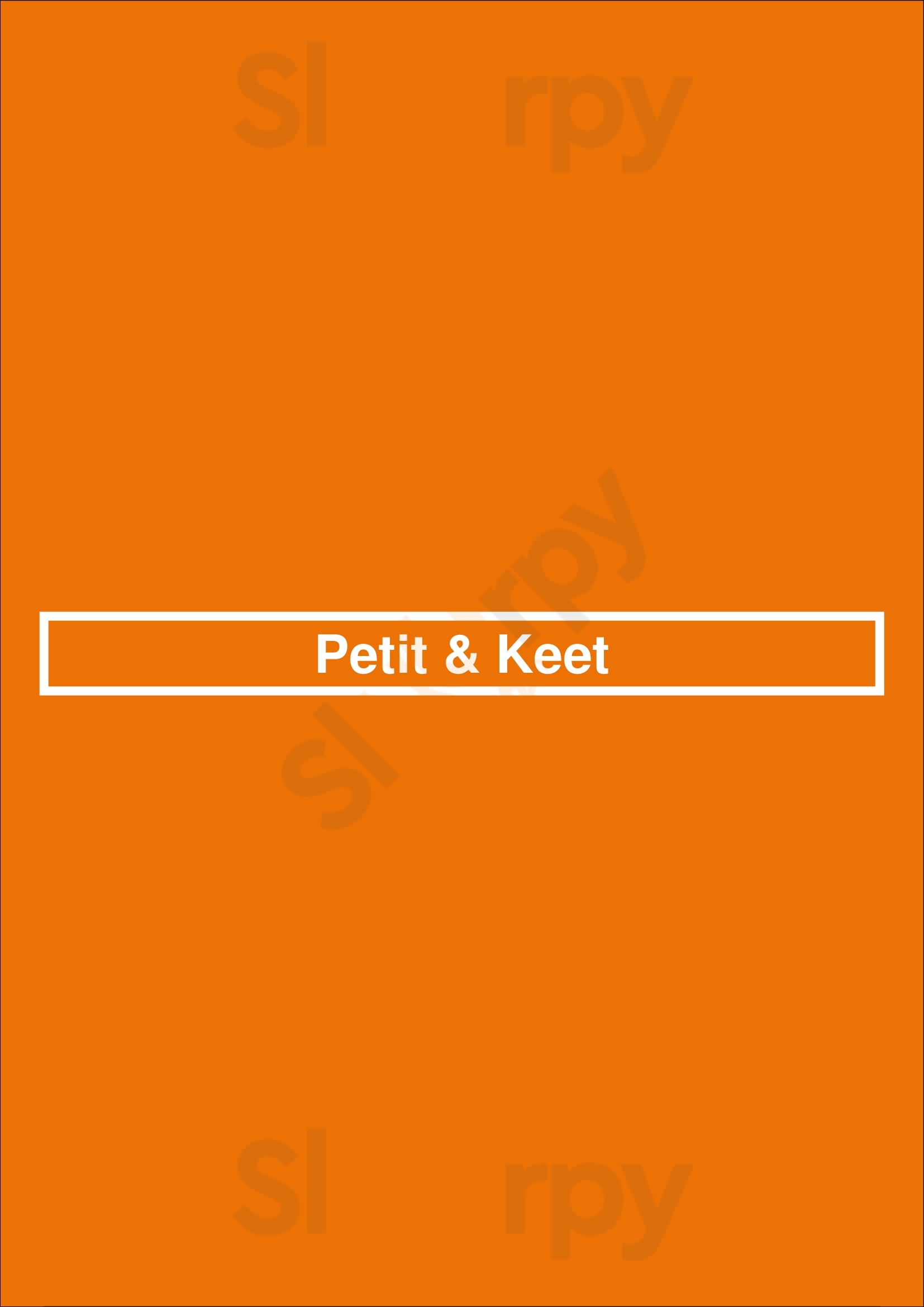 Petit & Keet Little Rock Menu - 1