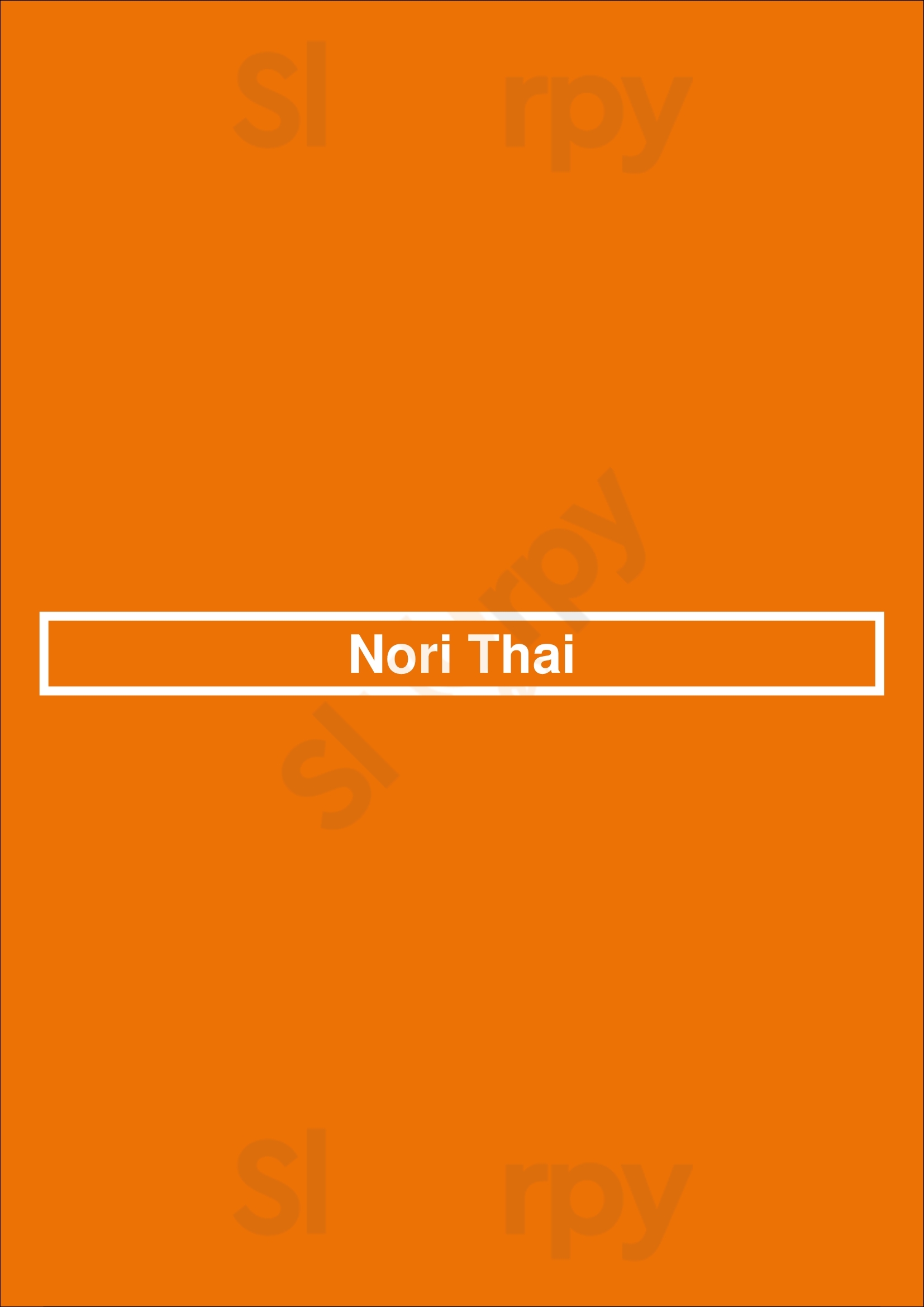 Nori Thai Birmingham Menu - 1