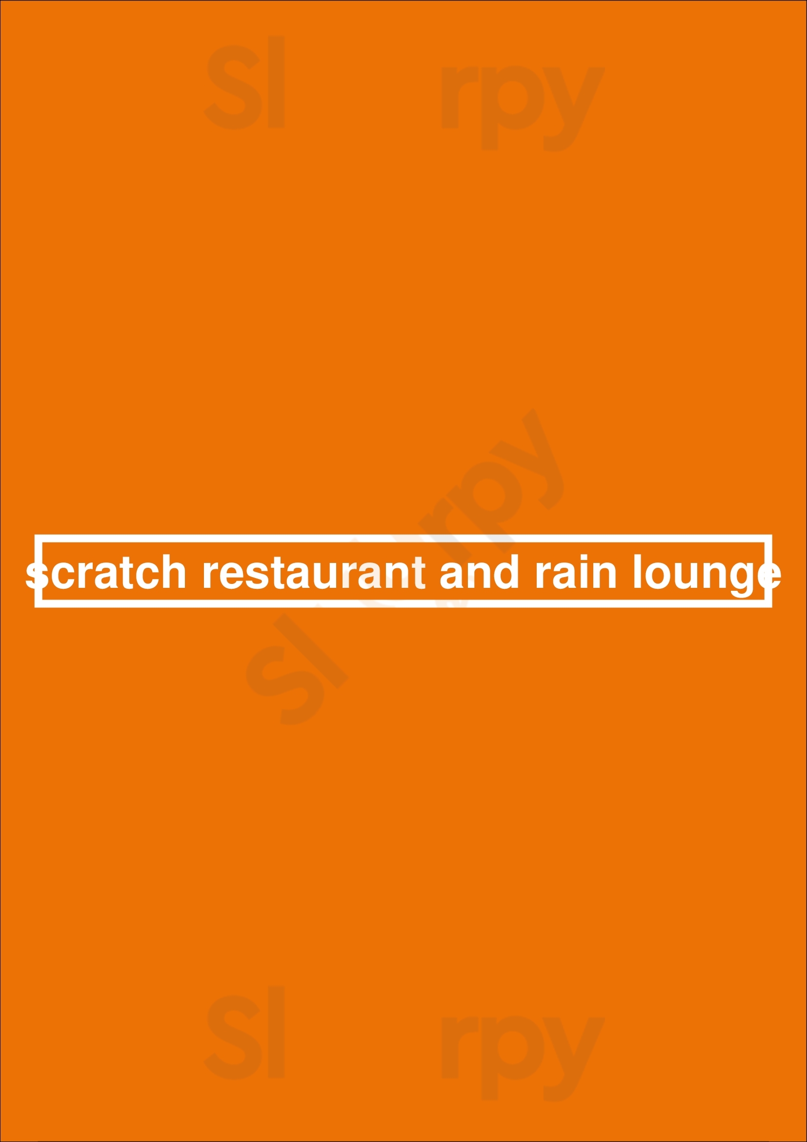 Scratch Restaurant And Rain Lounge Spokane Menu - 1