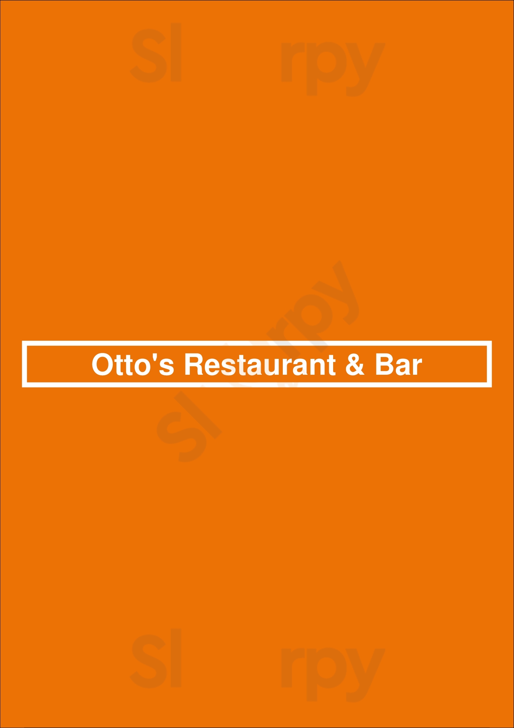 Otto's Restaurant & Bar Madison Menu - 1