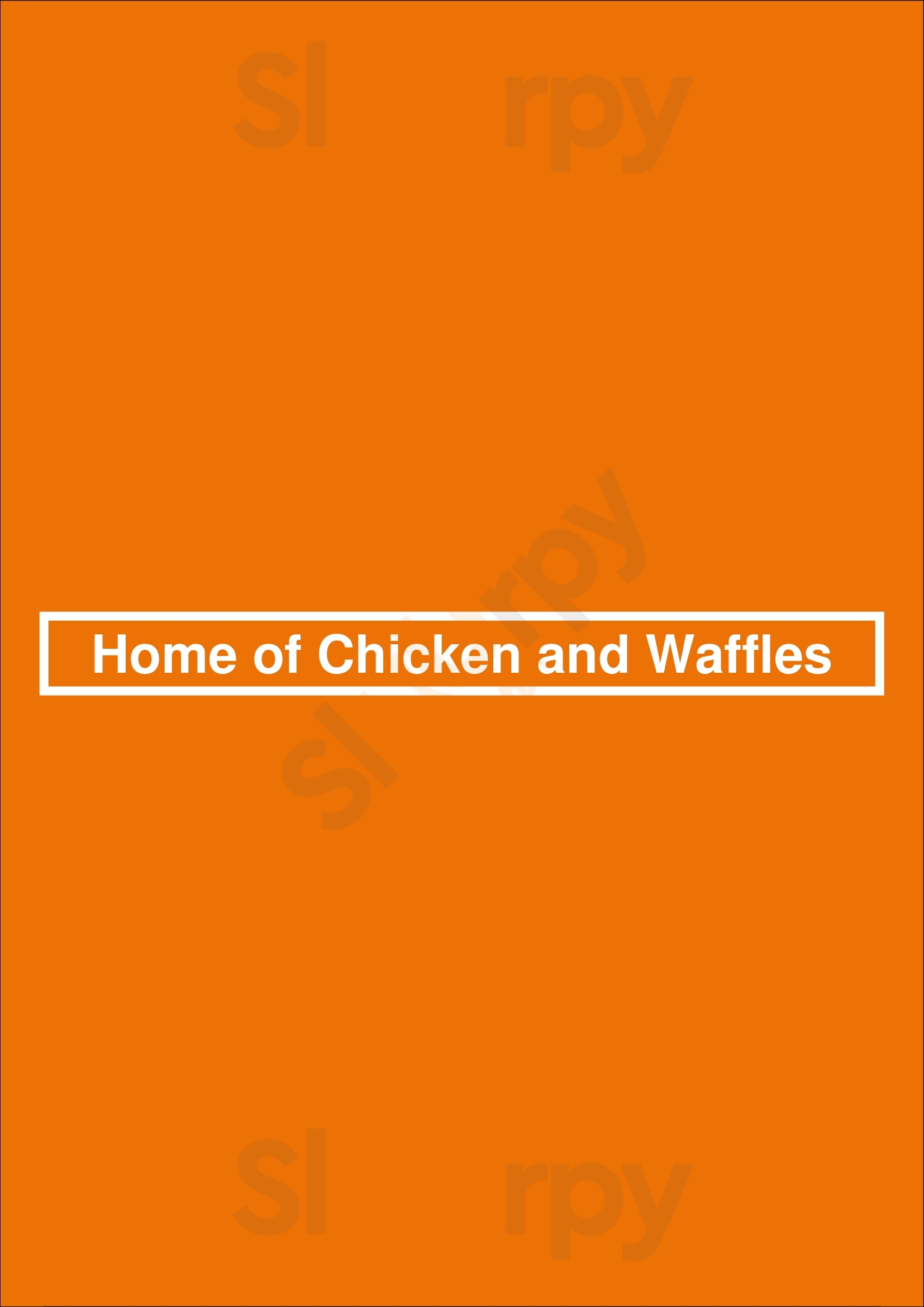 Home Of Chicken And Waffles Oakland Menu - 1