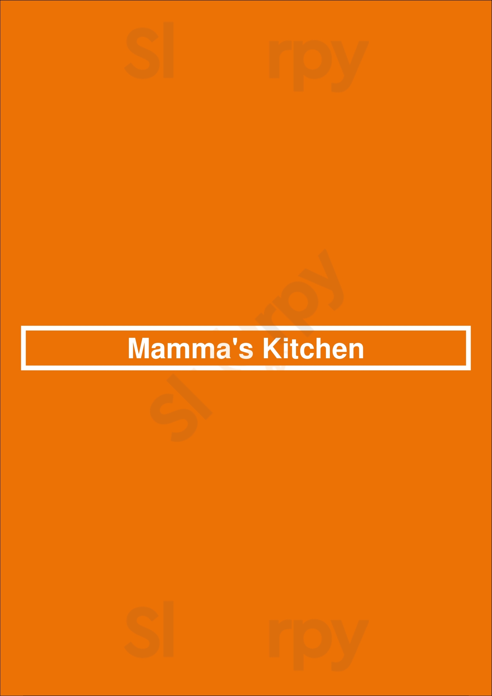 Mamma's Kitchen Alexandria Menu - 1