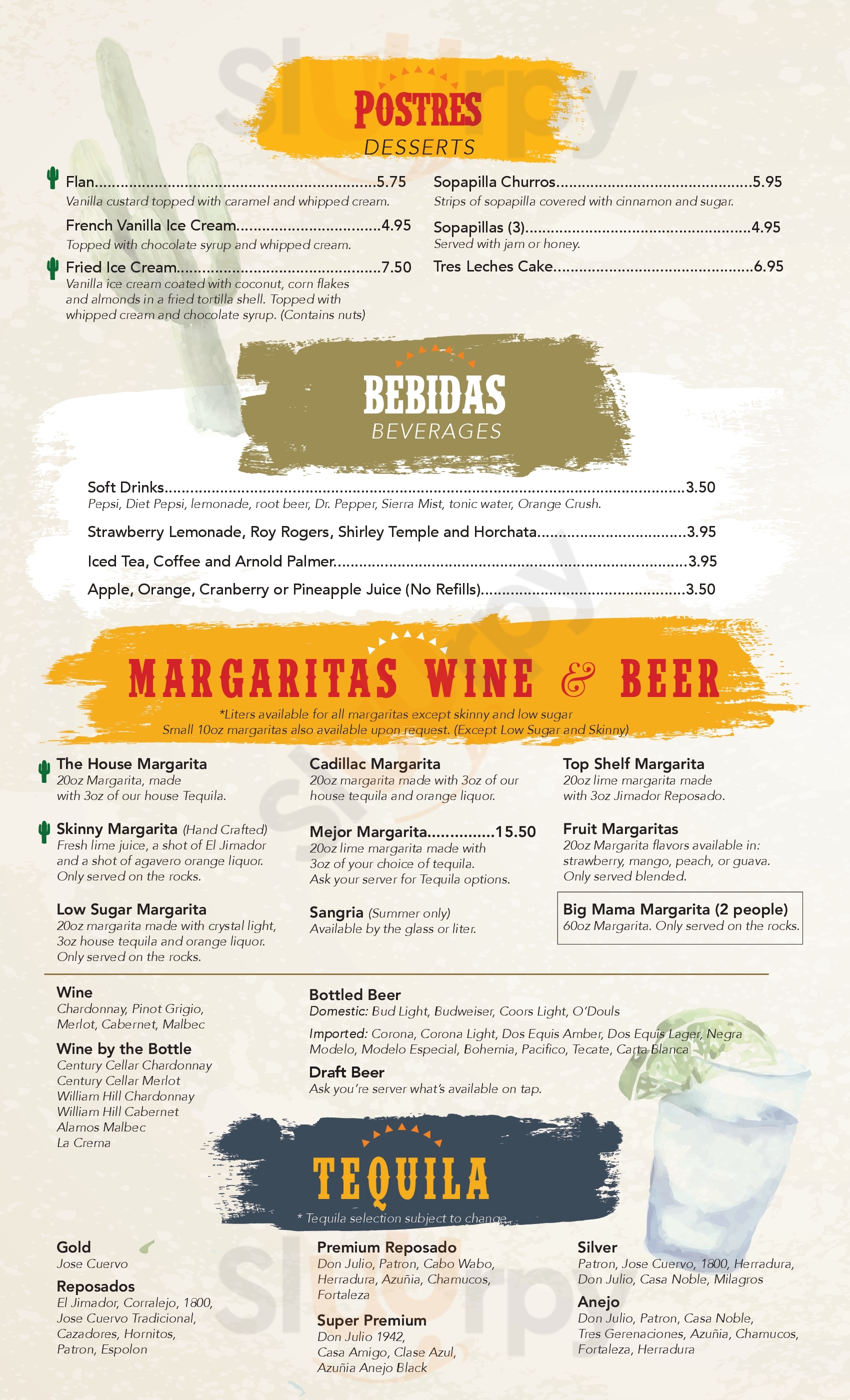Miguel's Mexican Food Reno Menu - 1