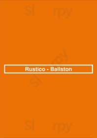 Rustico - Ballston menu