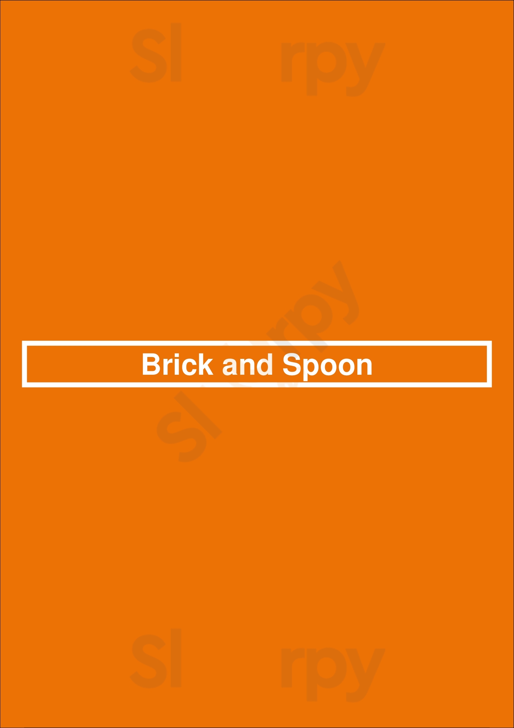 Brick And Spoon Mobile Menu - 1