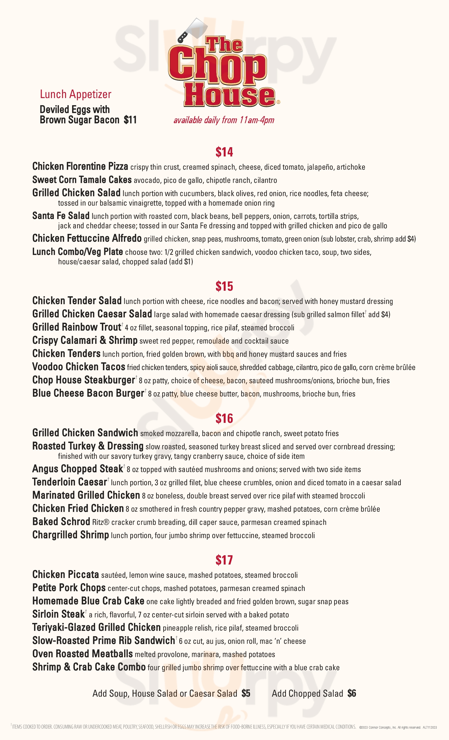 Main Menu - Chops South