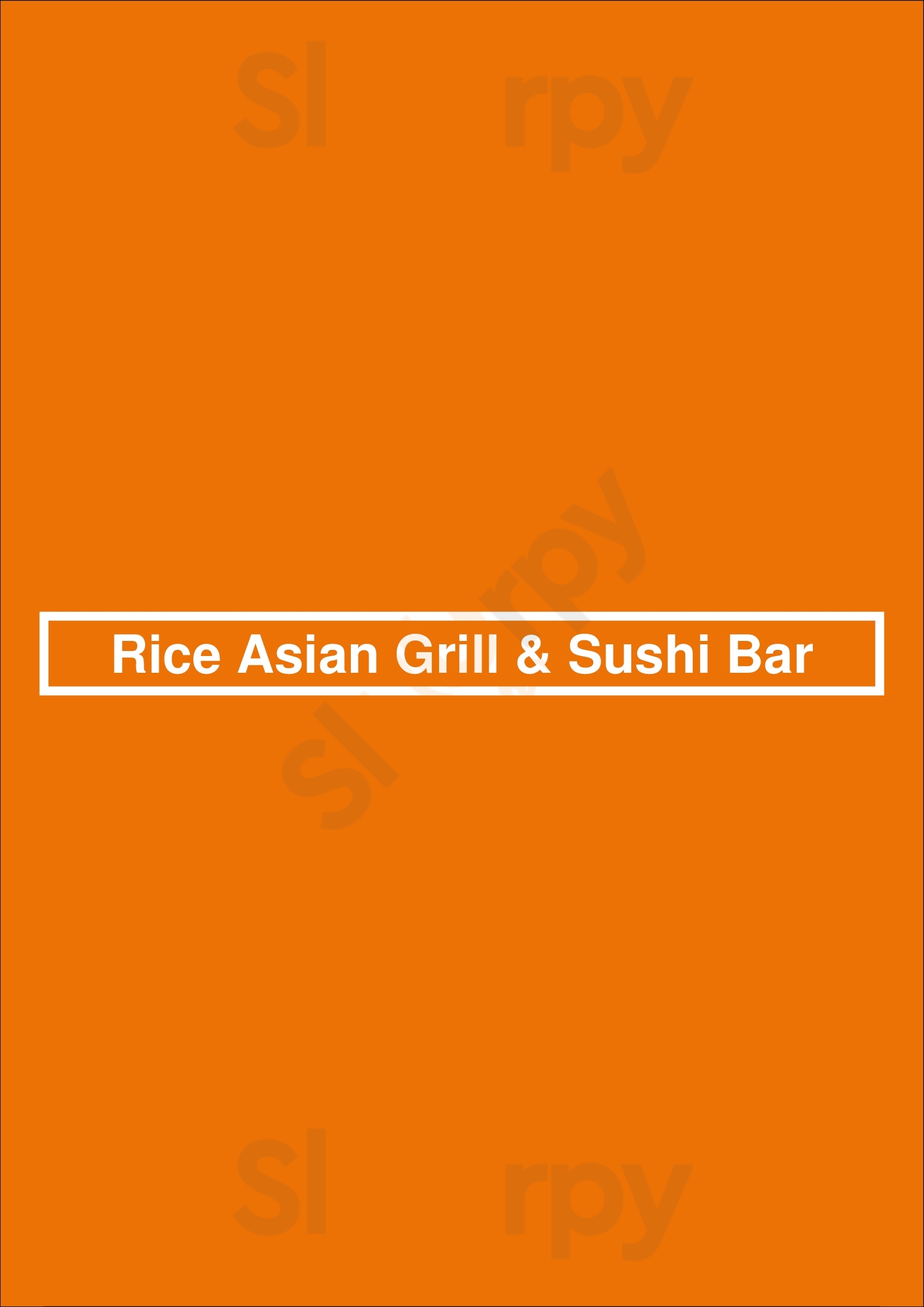 Rice Asian Grill & Sushi Bar Mobile Menu - 1