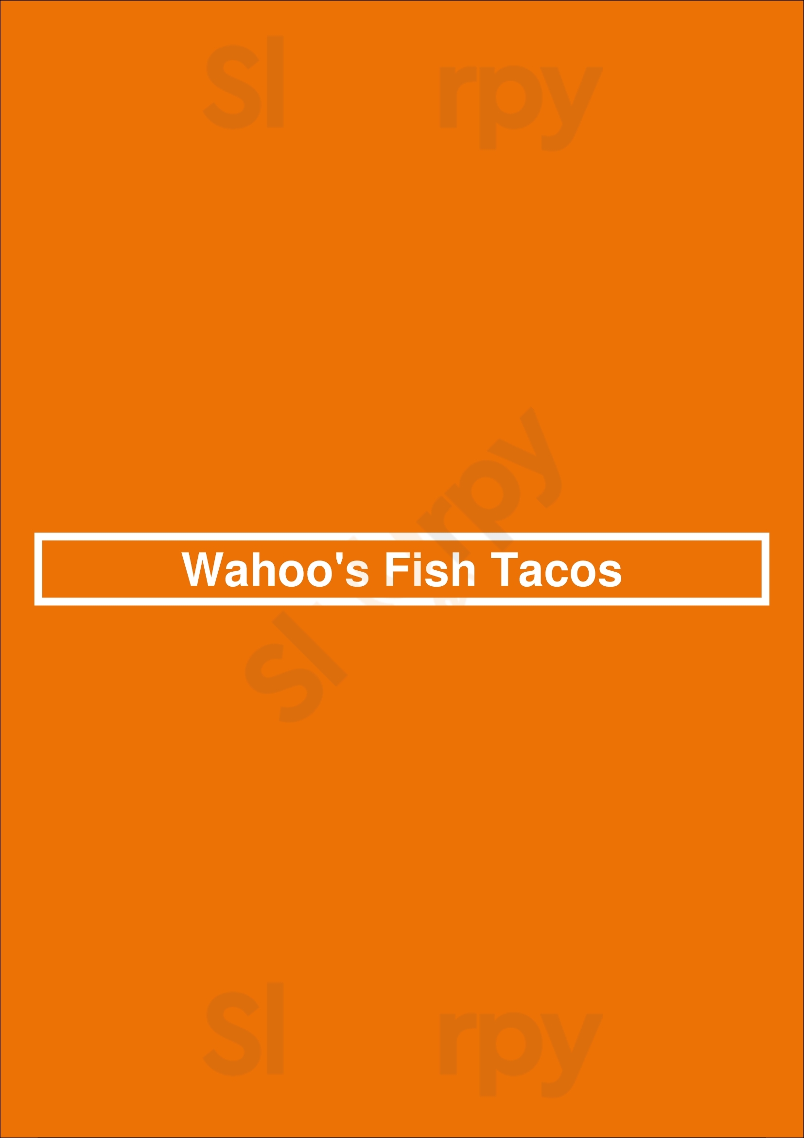 Wahoo's Fish Tacos Fresno Menu - 1