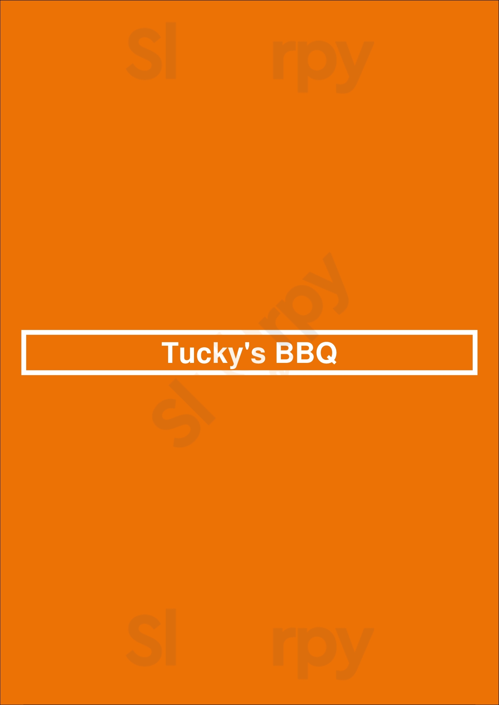 Tucky's Bbq Henderson Menu - 1
