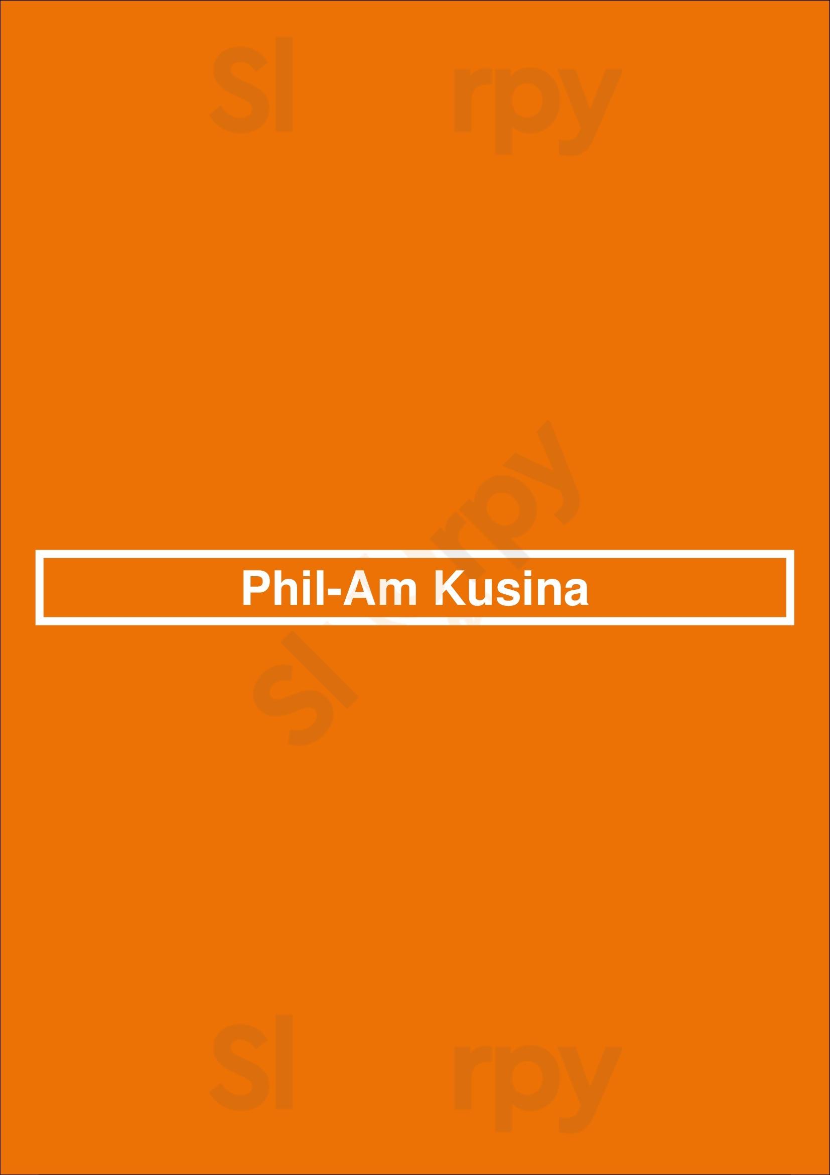 Main Menu - Phil-am Kusina