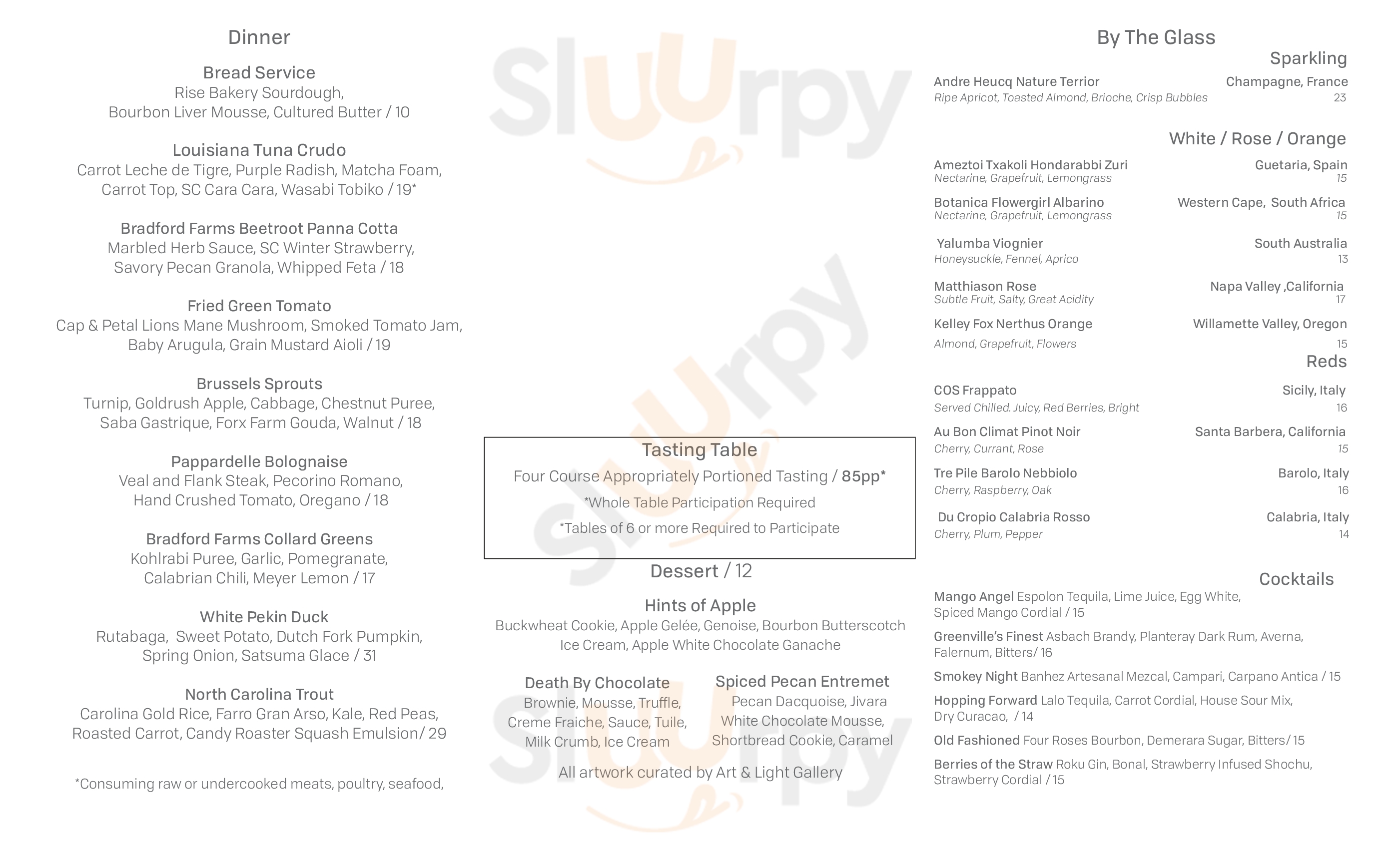 Main Menu - The Anchorage