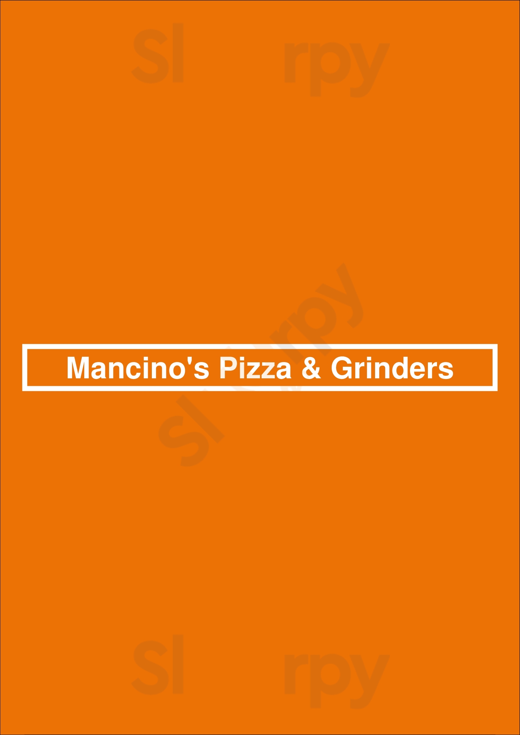 Mancino's Pizza & Grinders Lexington Menu - 1