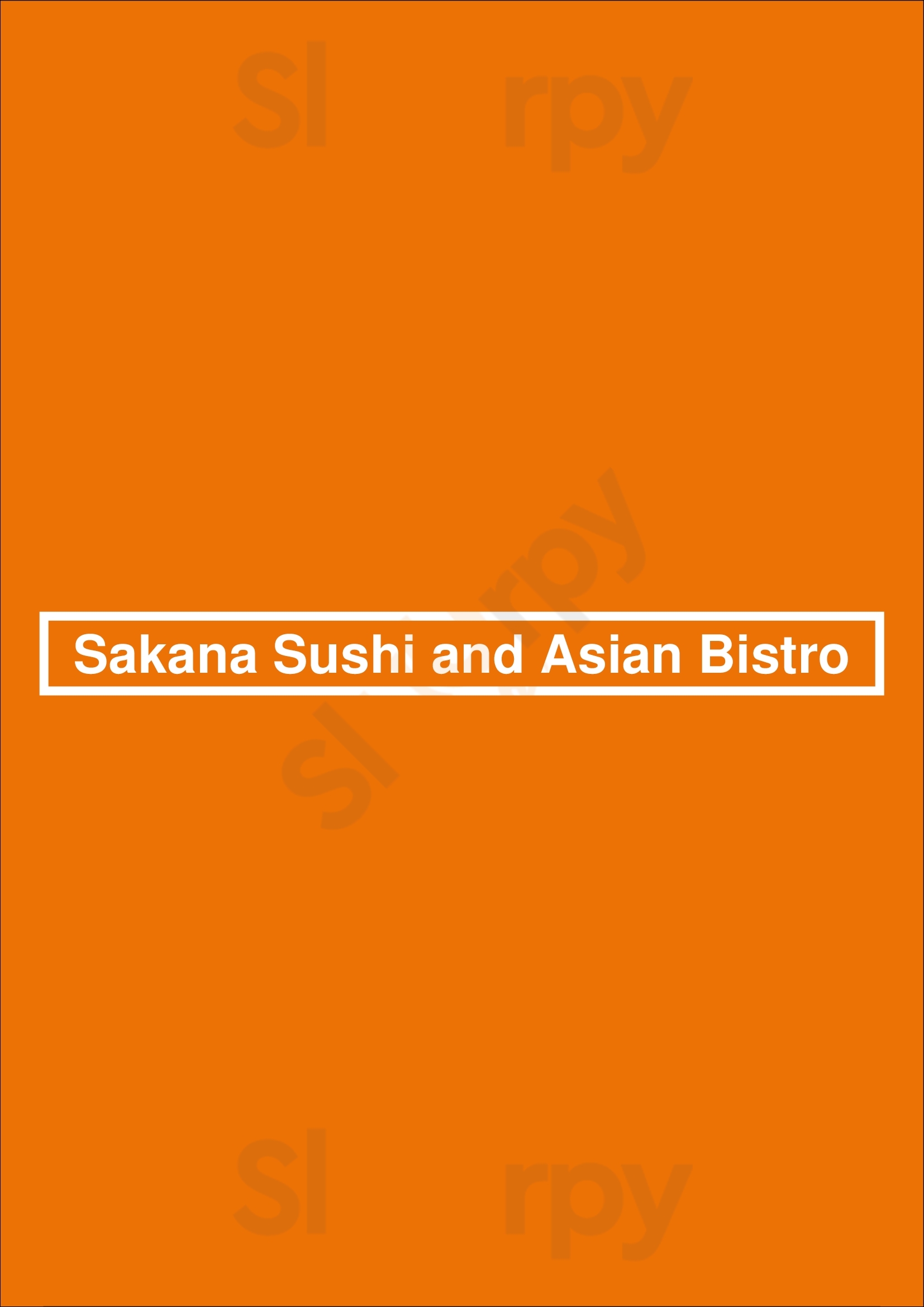 Sakana Sushi And Asian Bistro Saint Paul Menu - 1