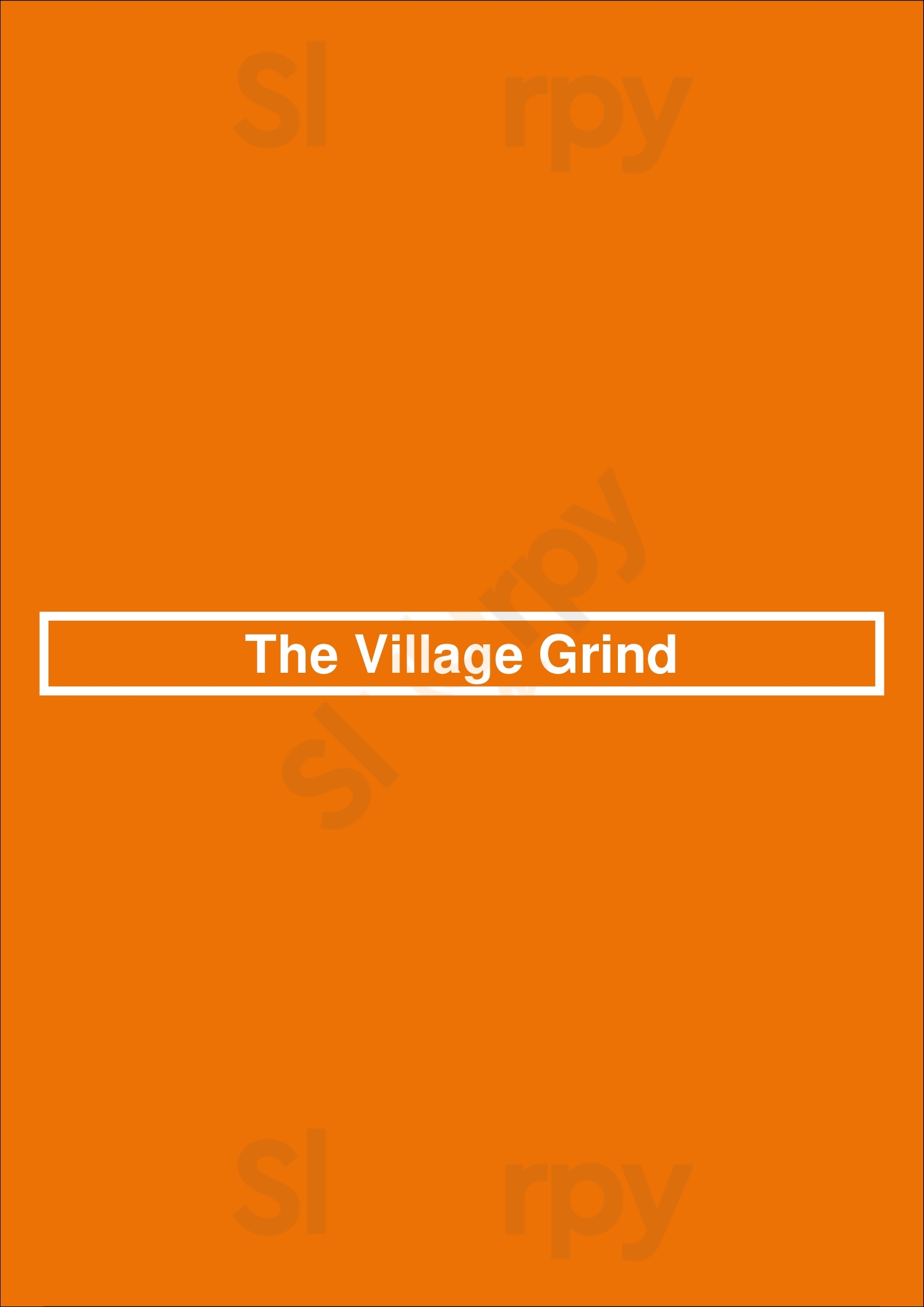 The Village Grind Long Beach Menu - 1