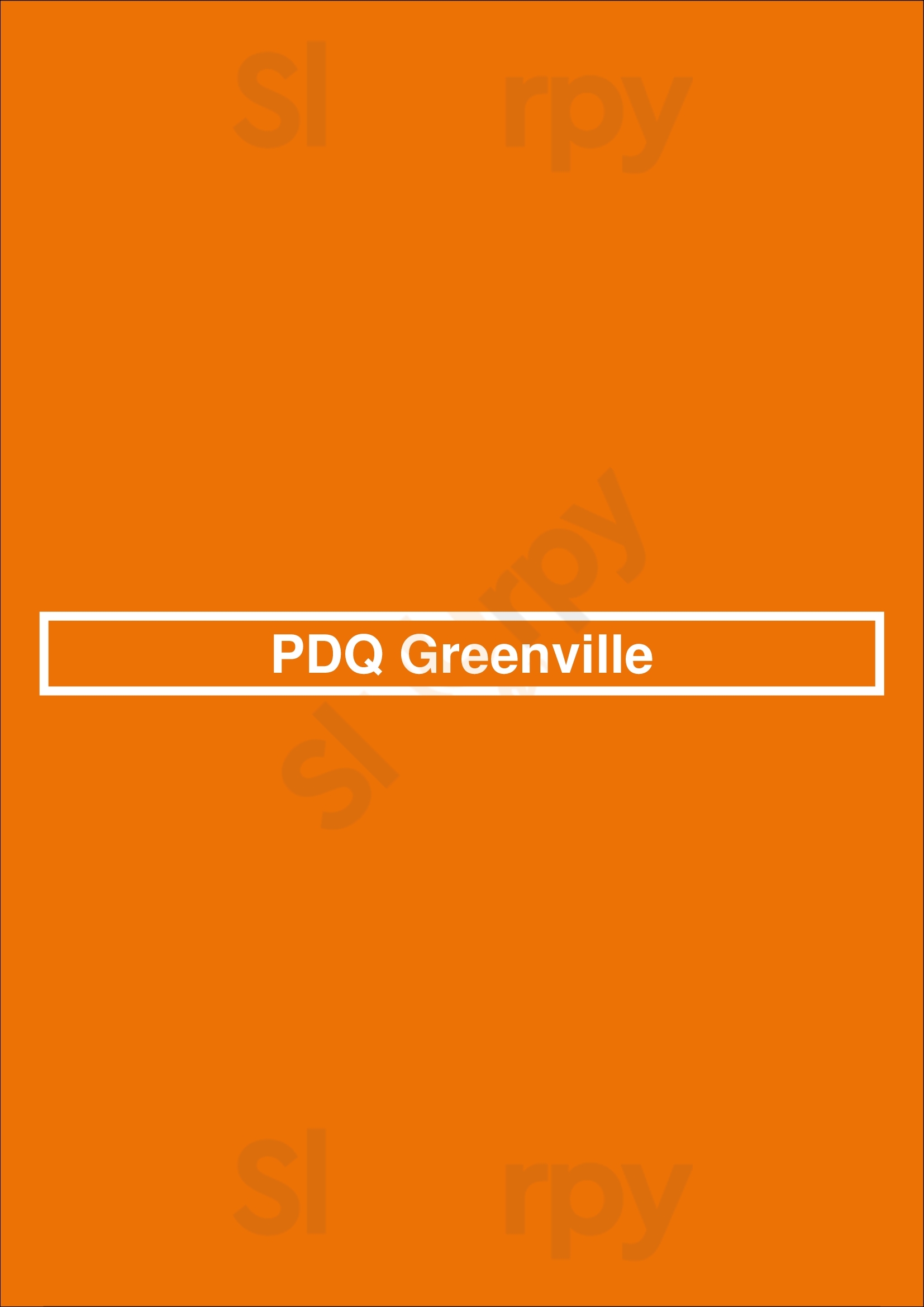 Pdq Greenville Greenville Menu - 1