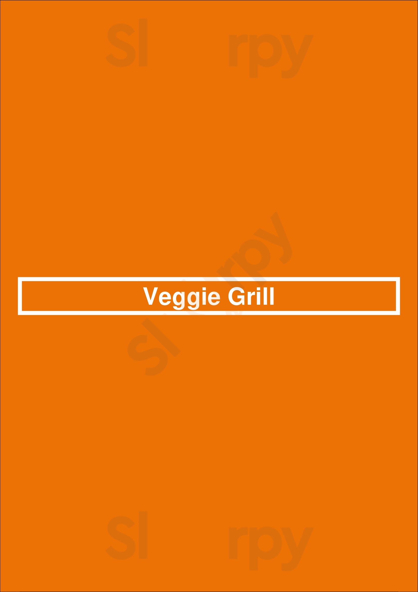Main Menu - Veggie Grill