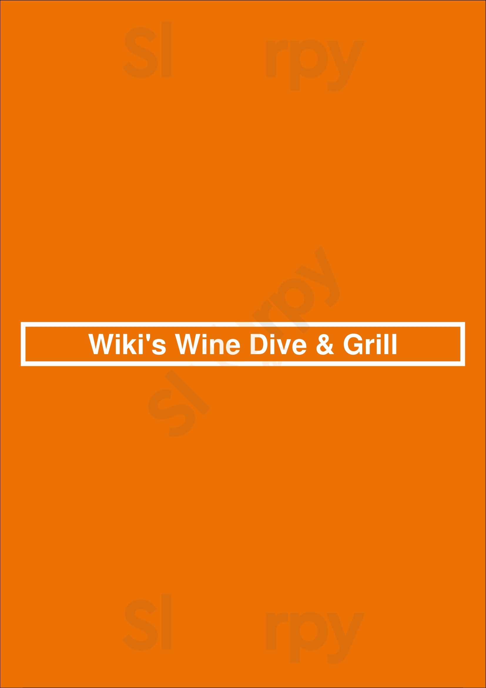 Wiki's Wine Dive & Grill Bakersfield Menu - 1
