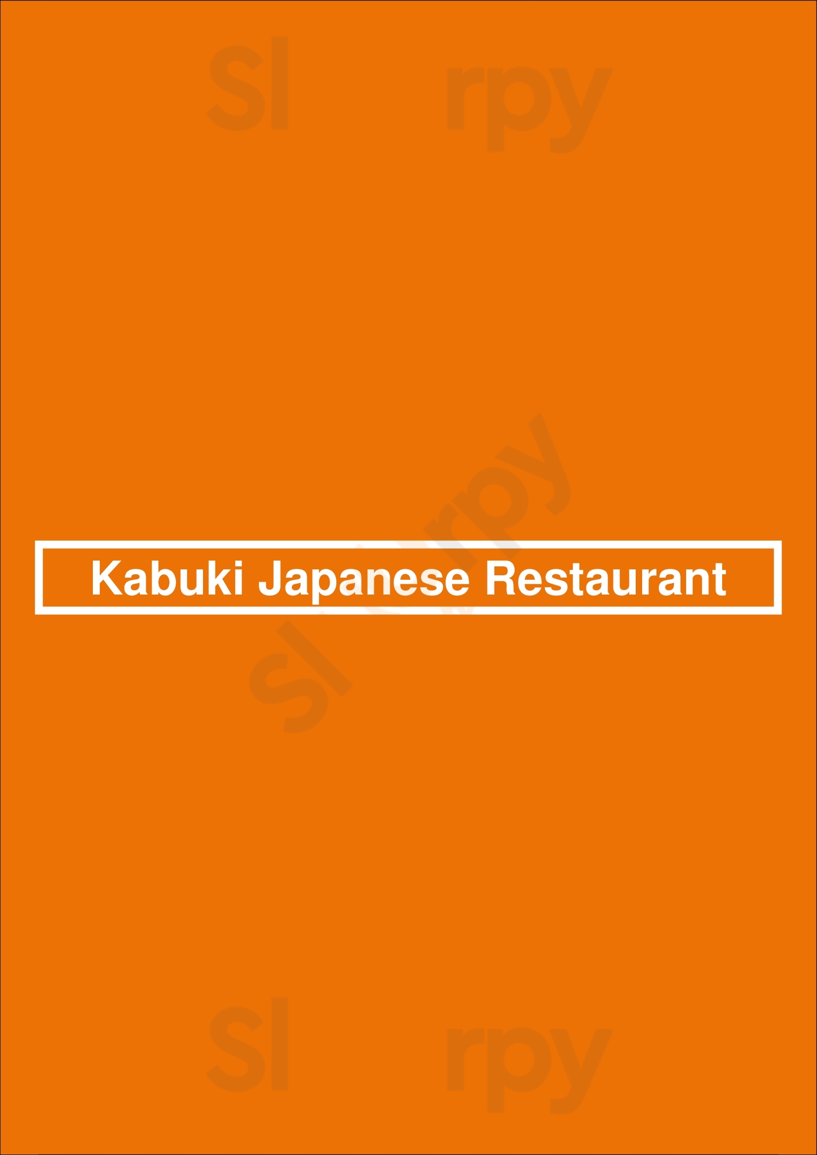 Kabuki Japanese Restaurant Pasadena Menu - 1