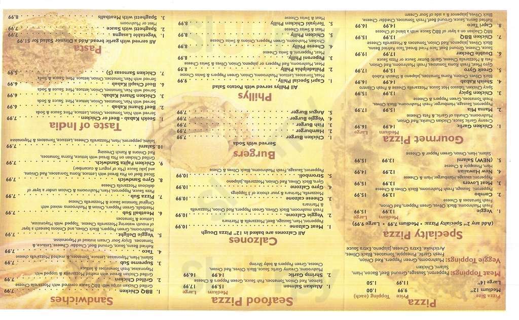 All - Capri Pizza Halal