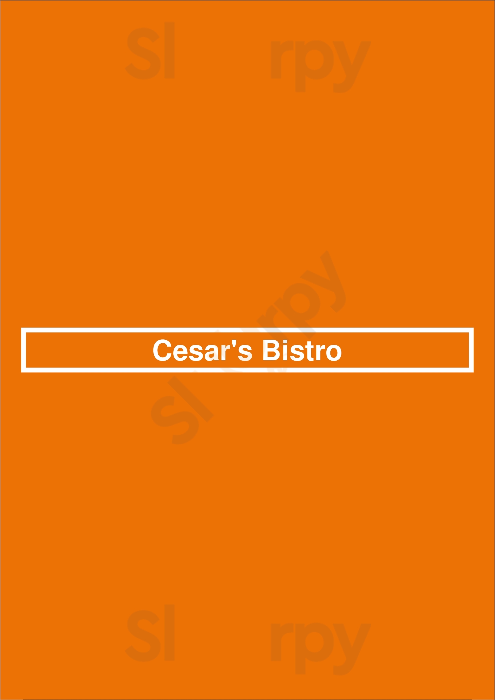 Cesar's Bistro Long Beach Menu - 1