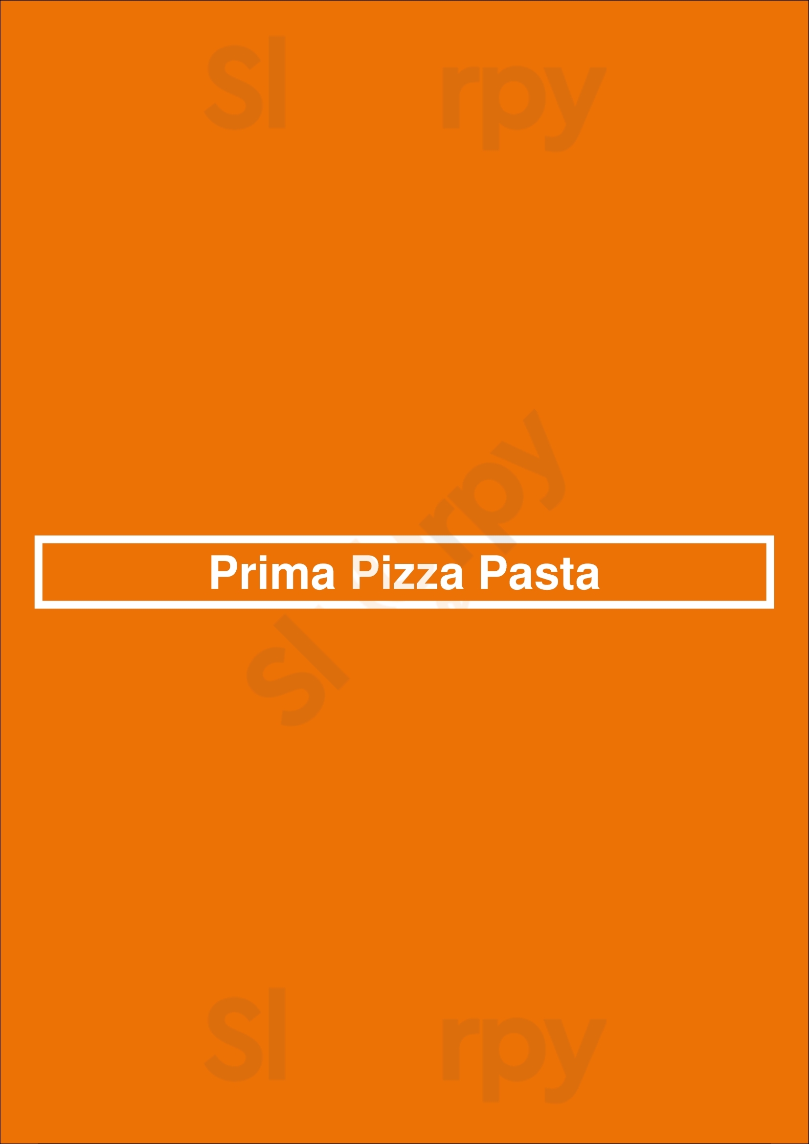 Prima Pizza Pasta Buffalo Menu - 1