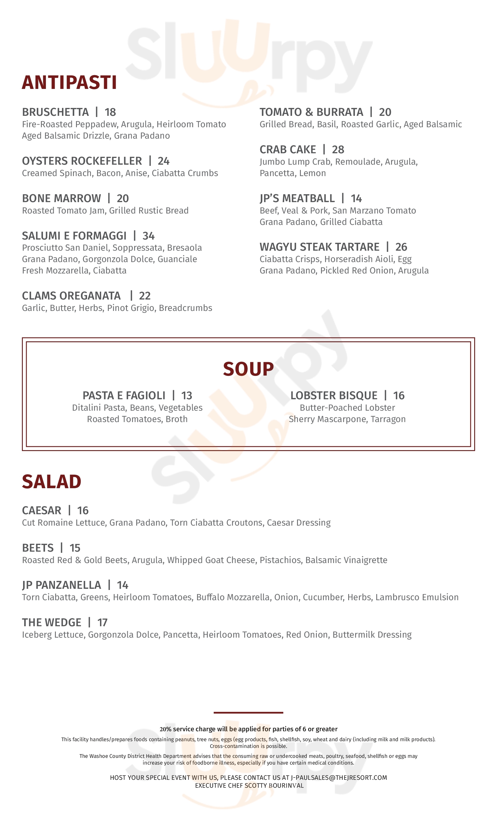 Main Menu - The Copa Bar & Grill