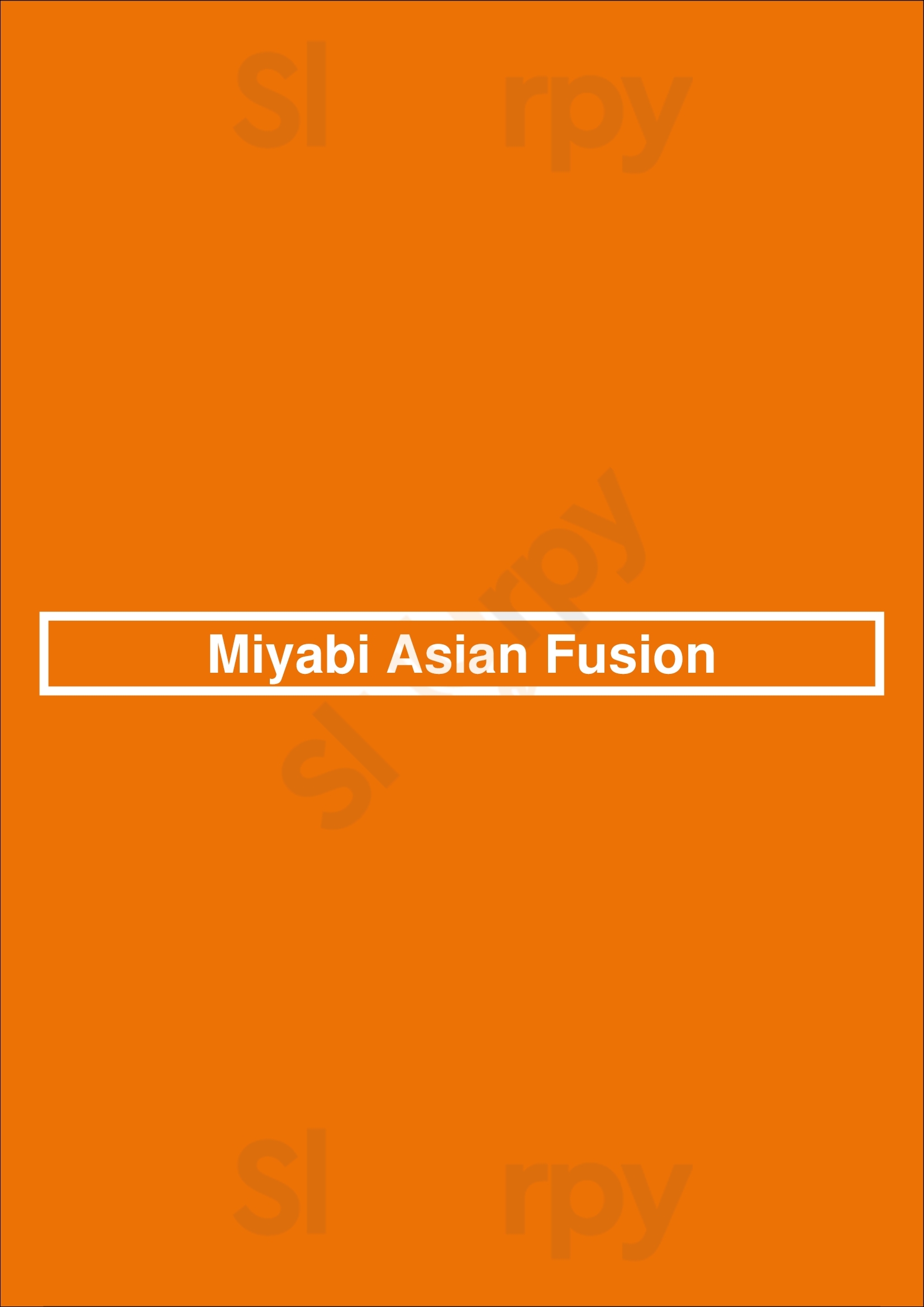 Miyabi Asian Fusion Staten Island Menu - 1