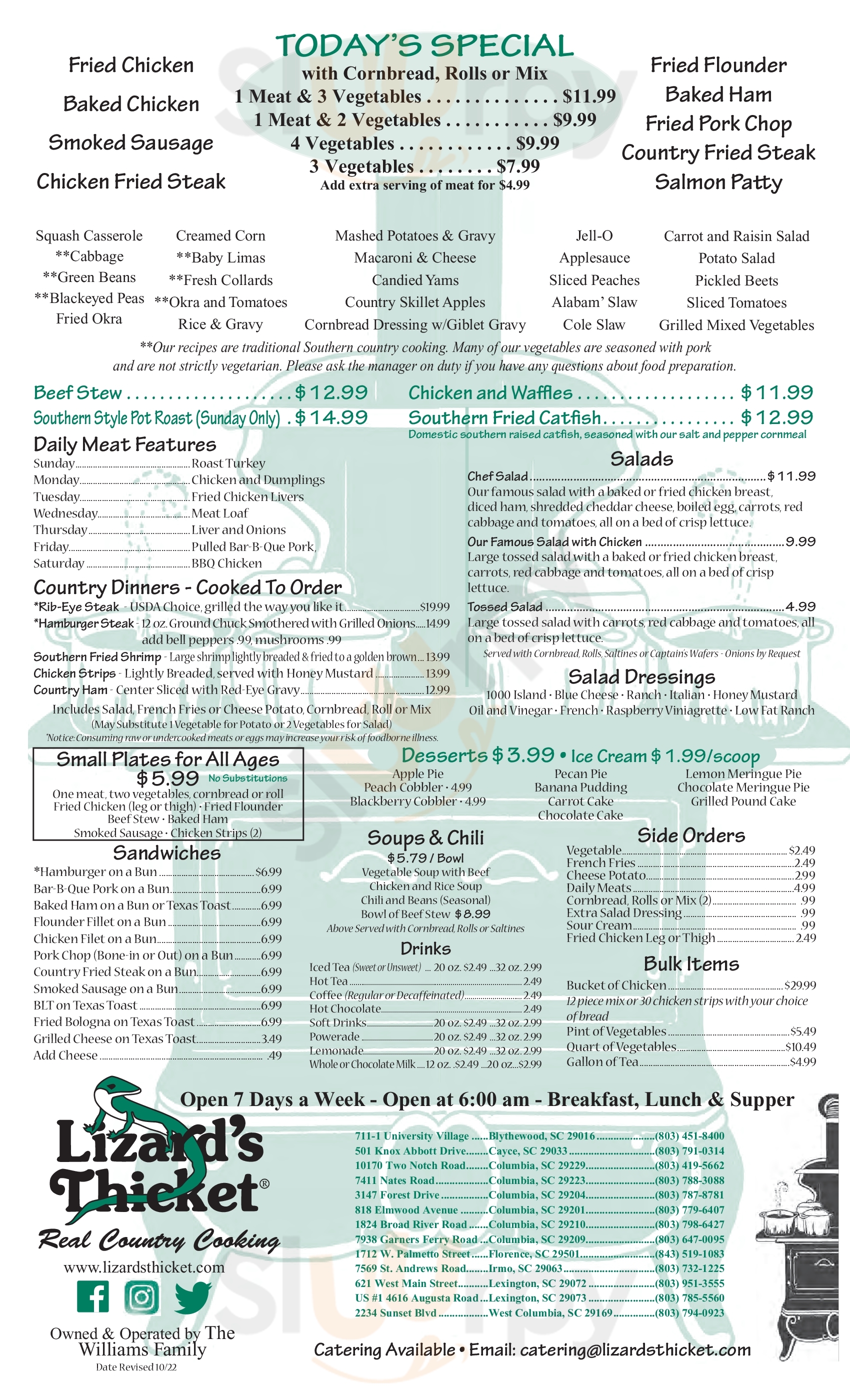 Main Menu - Lizard's Thicket