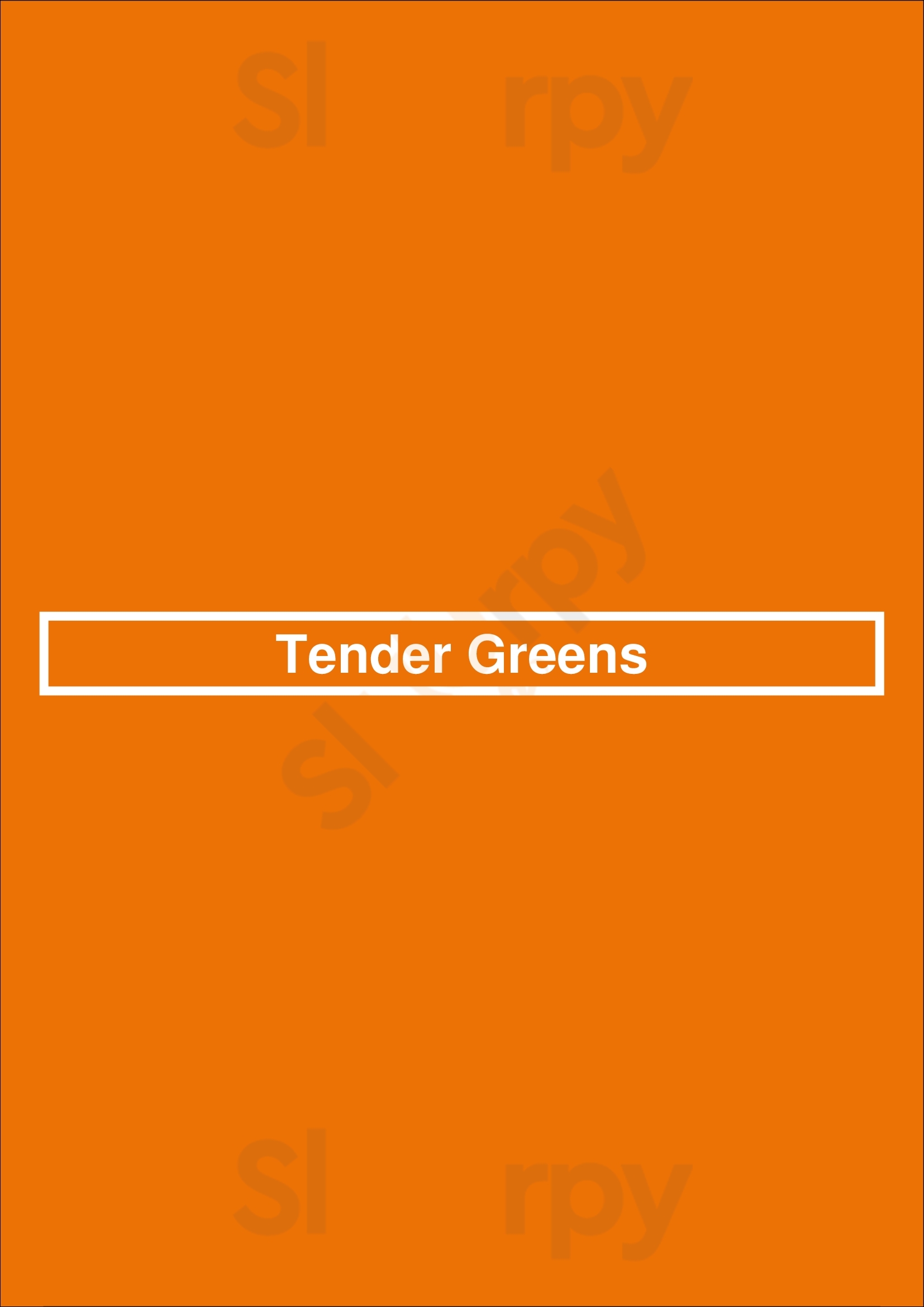 Tender Greens Berkeley Menu - 1