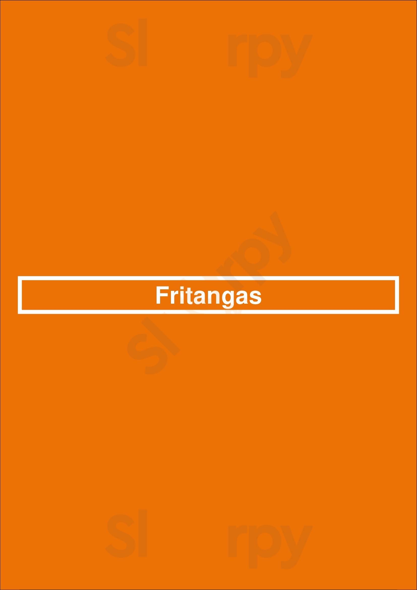 Main Menu - Fritangas
