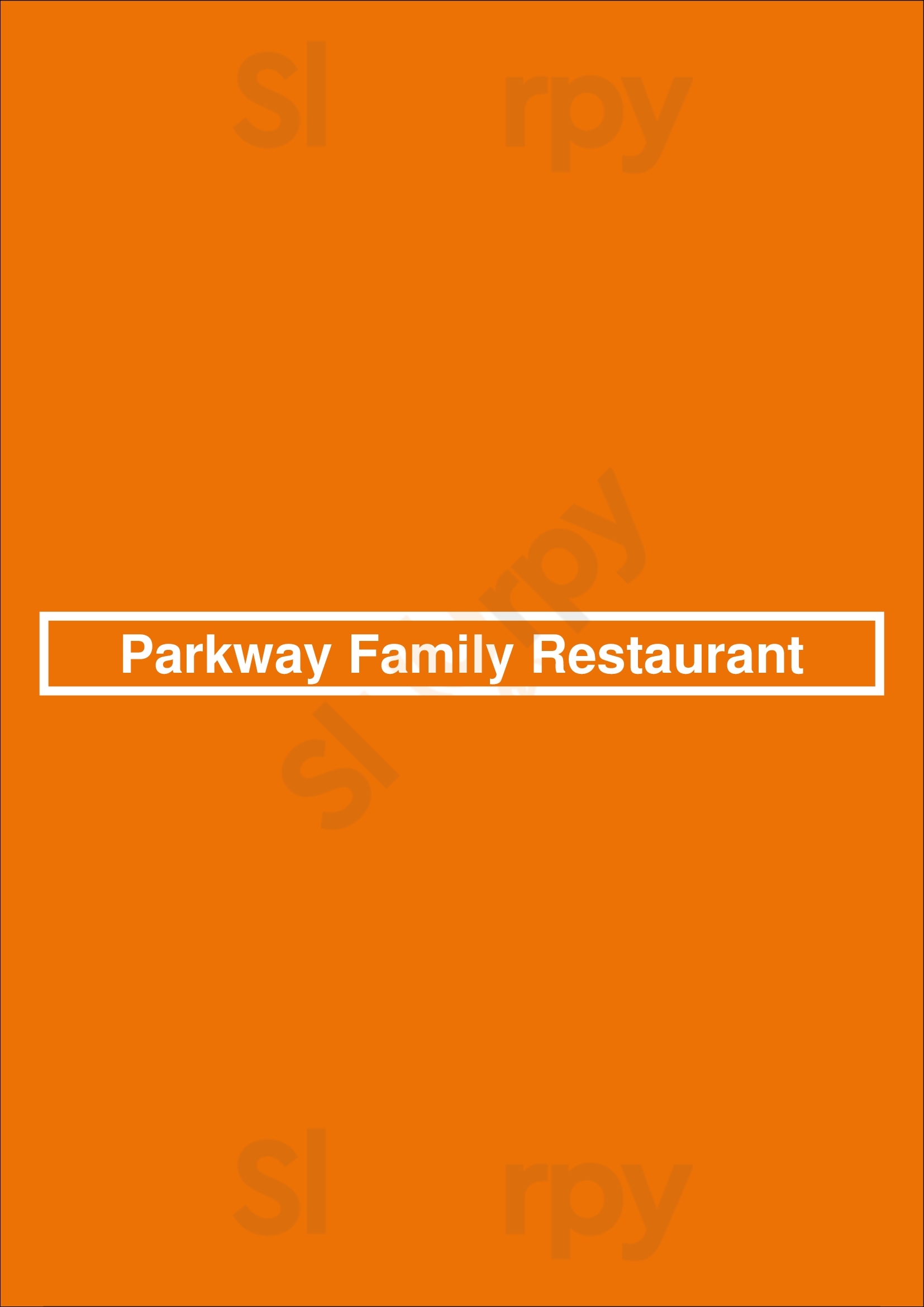 Parkway Family Restaurant Madison Menu - 1
