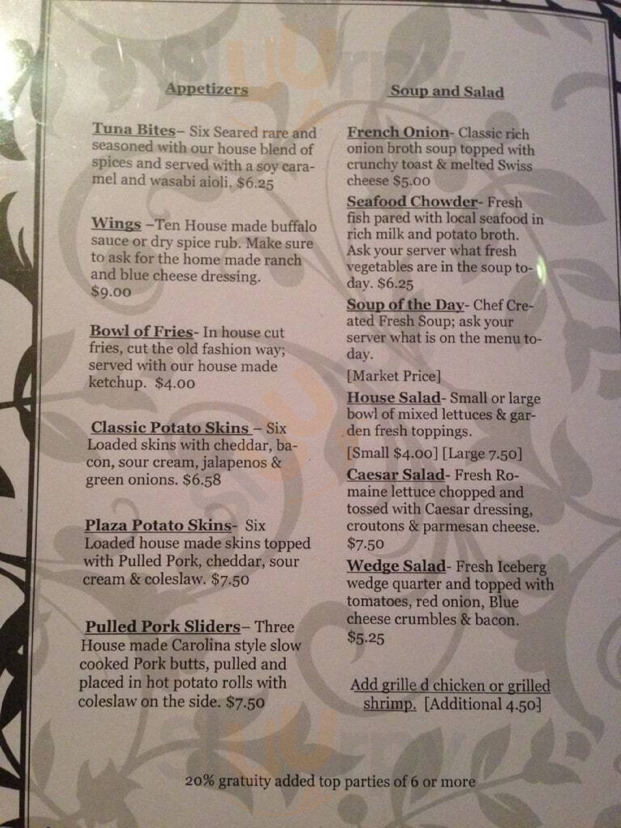 Black Tuna Bar & Grill Norfolk Menu - 1