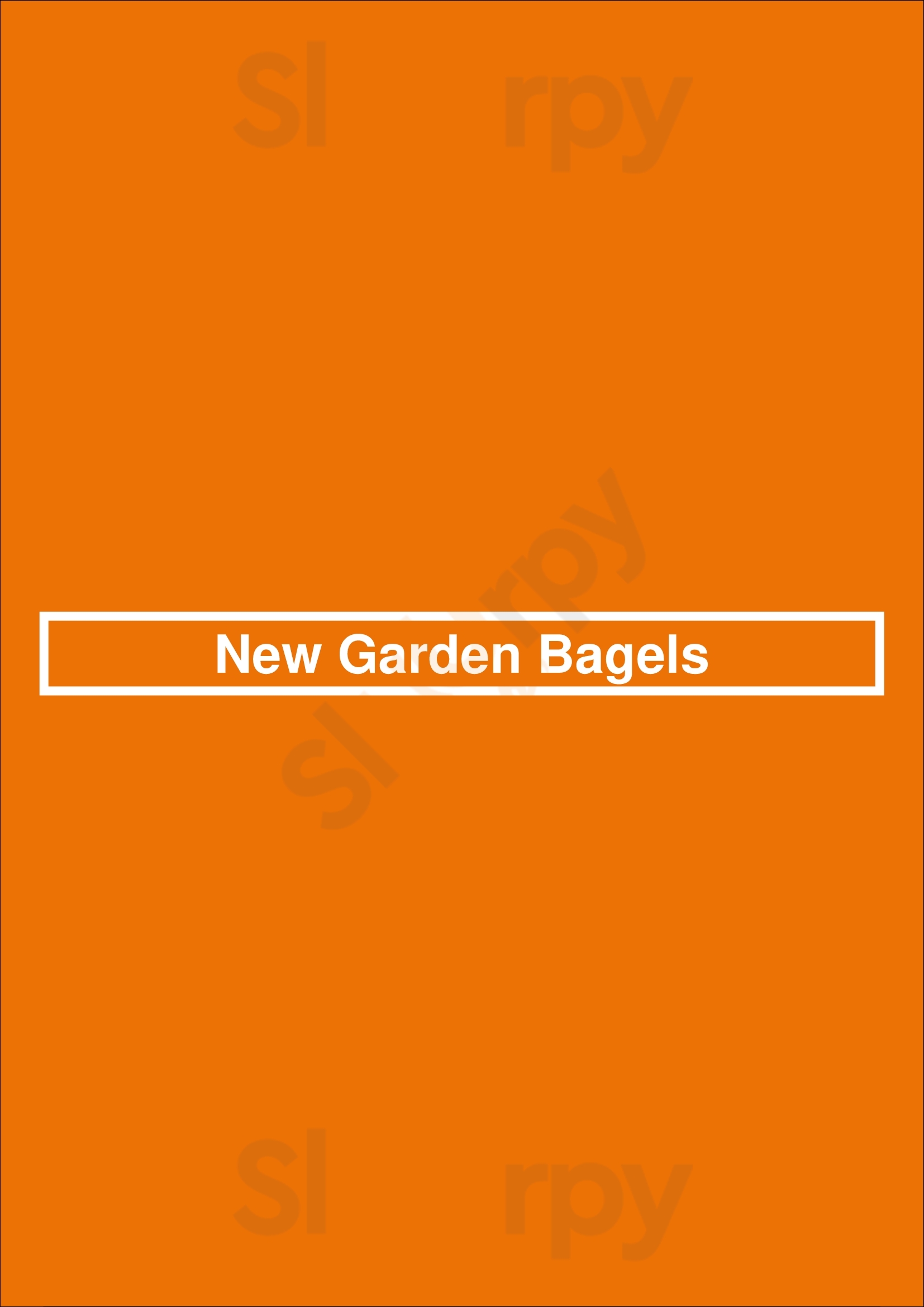 New Garden Bagels Greensboro Menu - 1