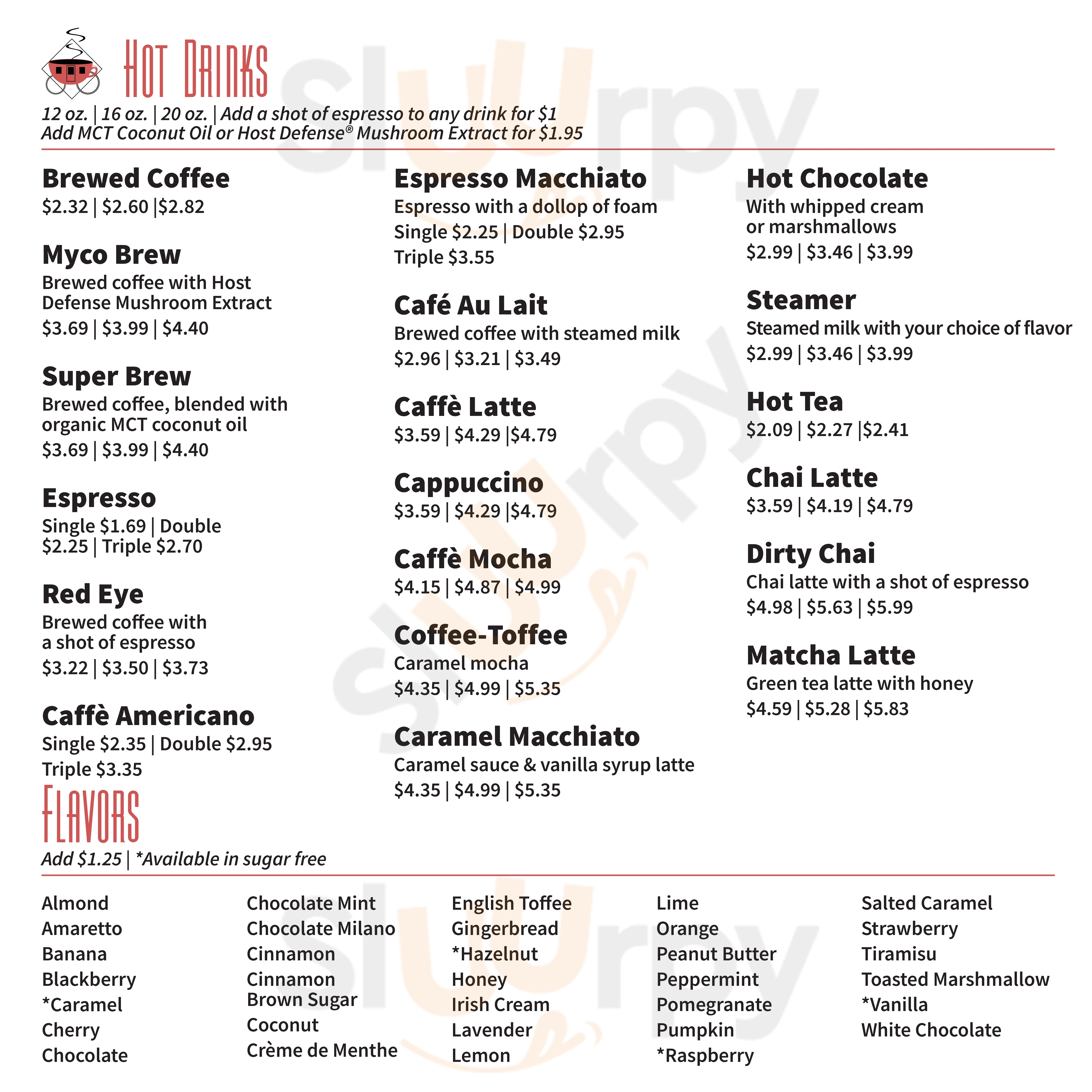 Main Menu - Stagecoach Coffee