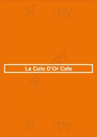 La Cote D'or Cafe menu