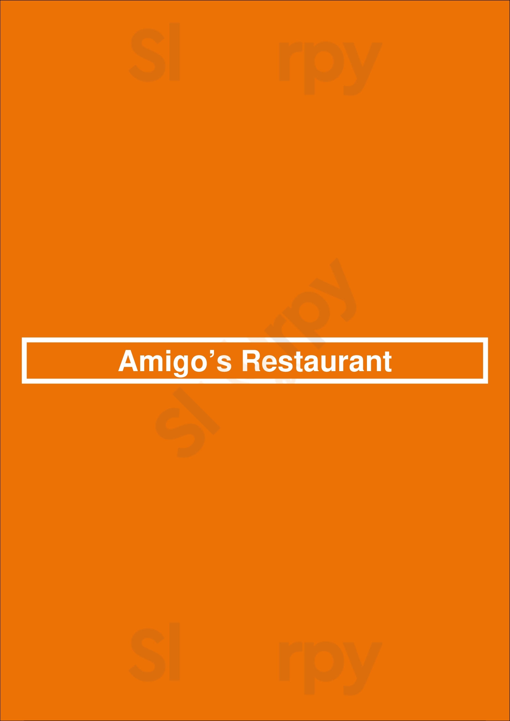 Main Menu - Amigo’s Restaurant