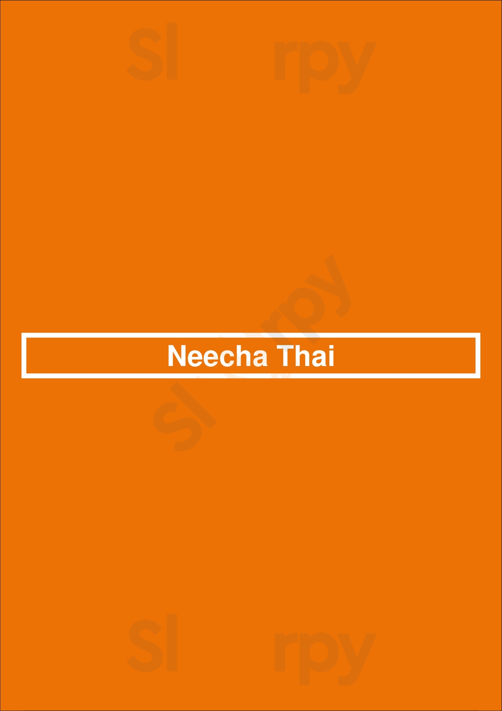 Neecha Thai Oakland Menu - 1
