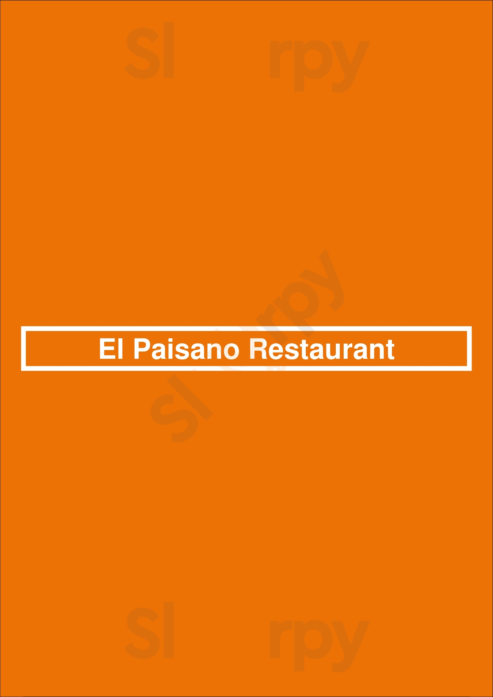 El Paisano Restaurant Reno Menu - 1