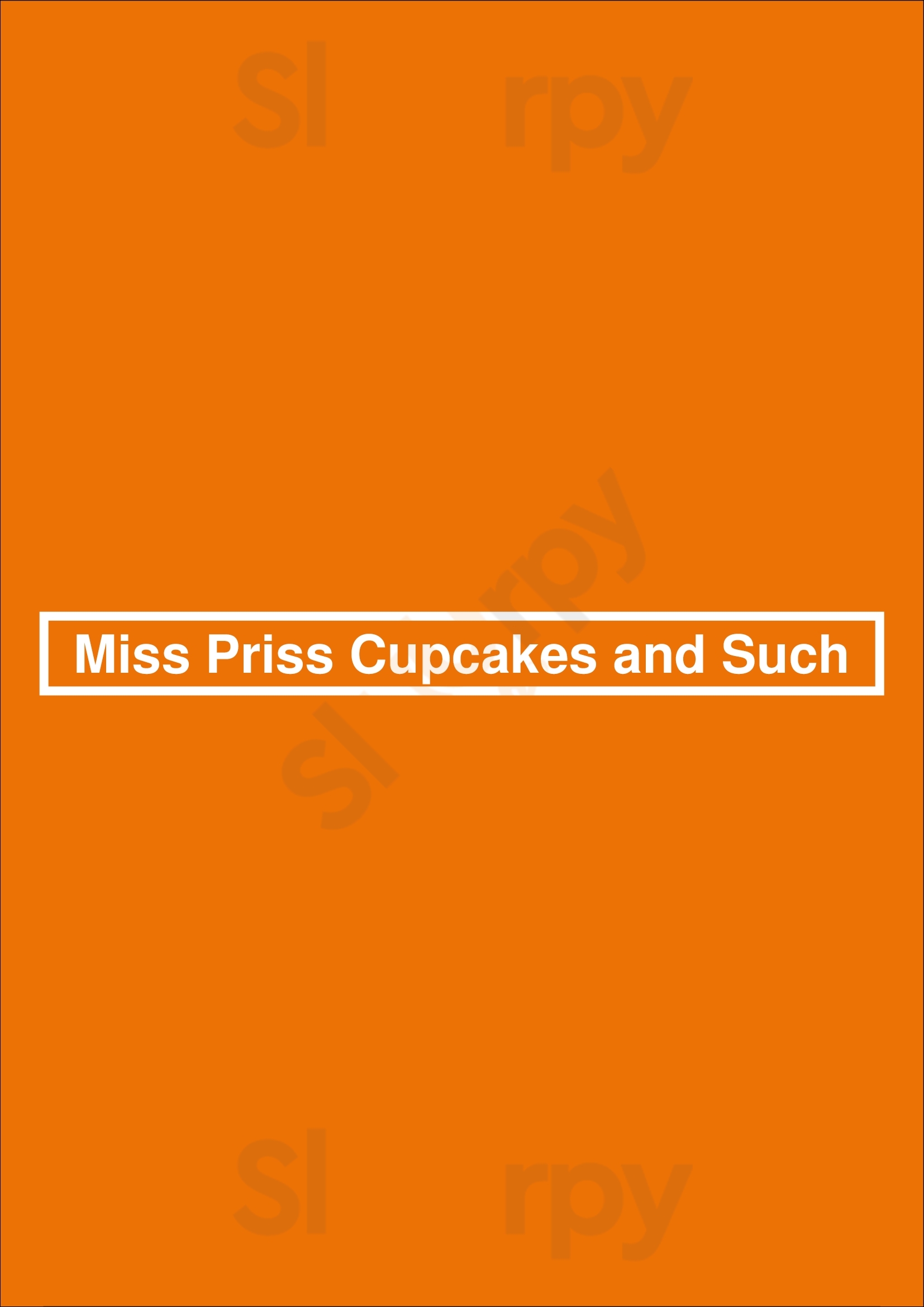 Miss Priss Cupcakes And Such Long Beach Menu - 1