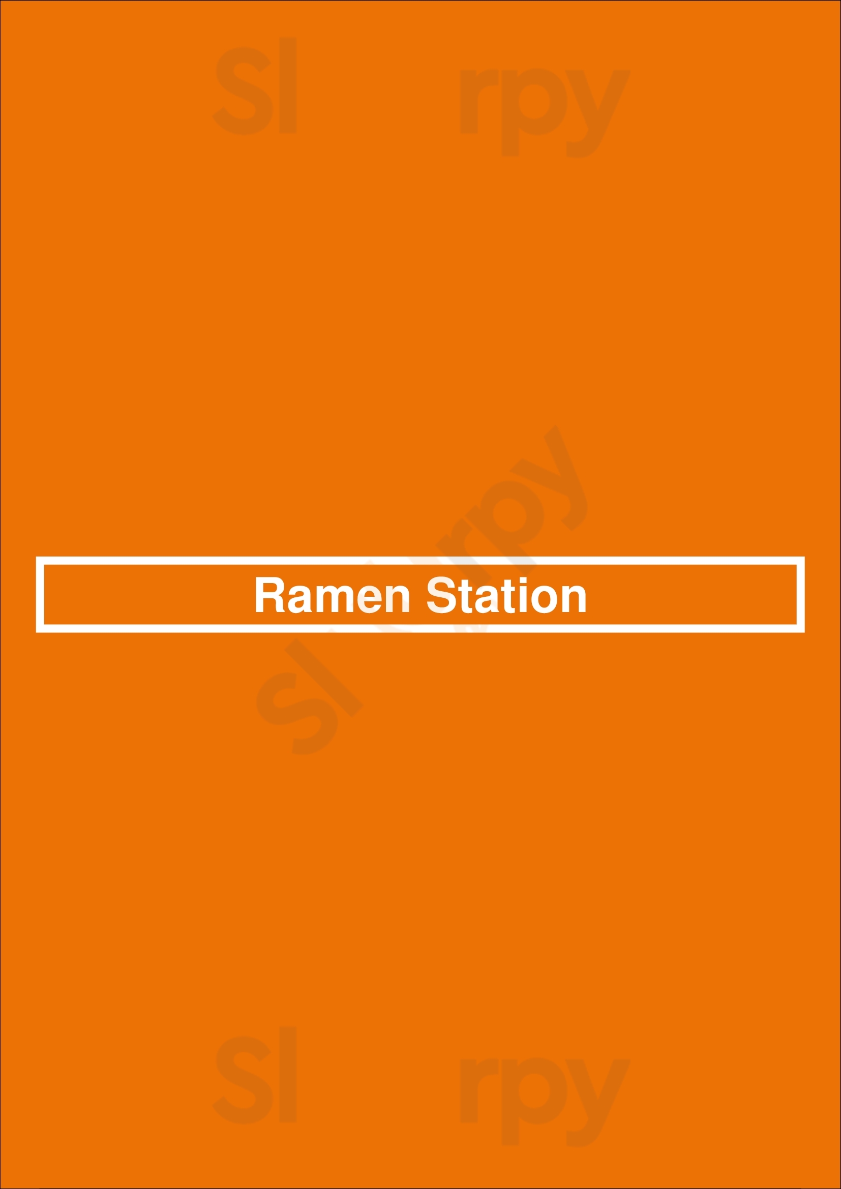 Main Menu - Ramen Station