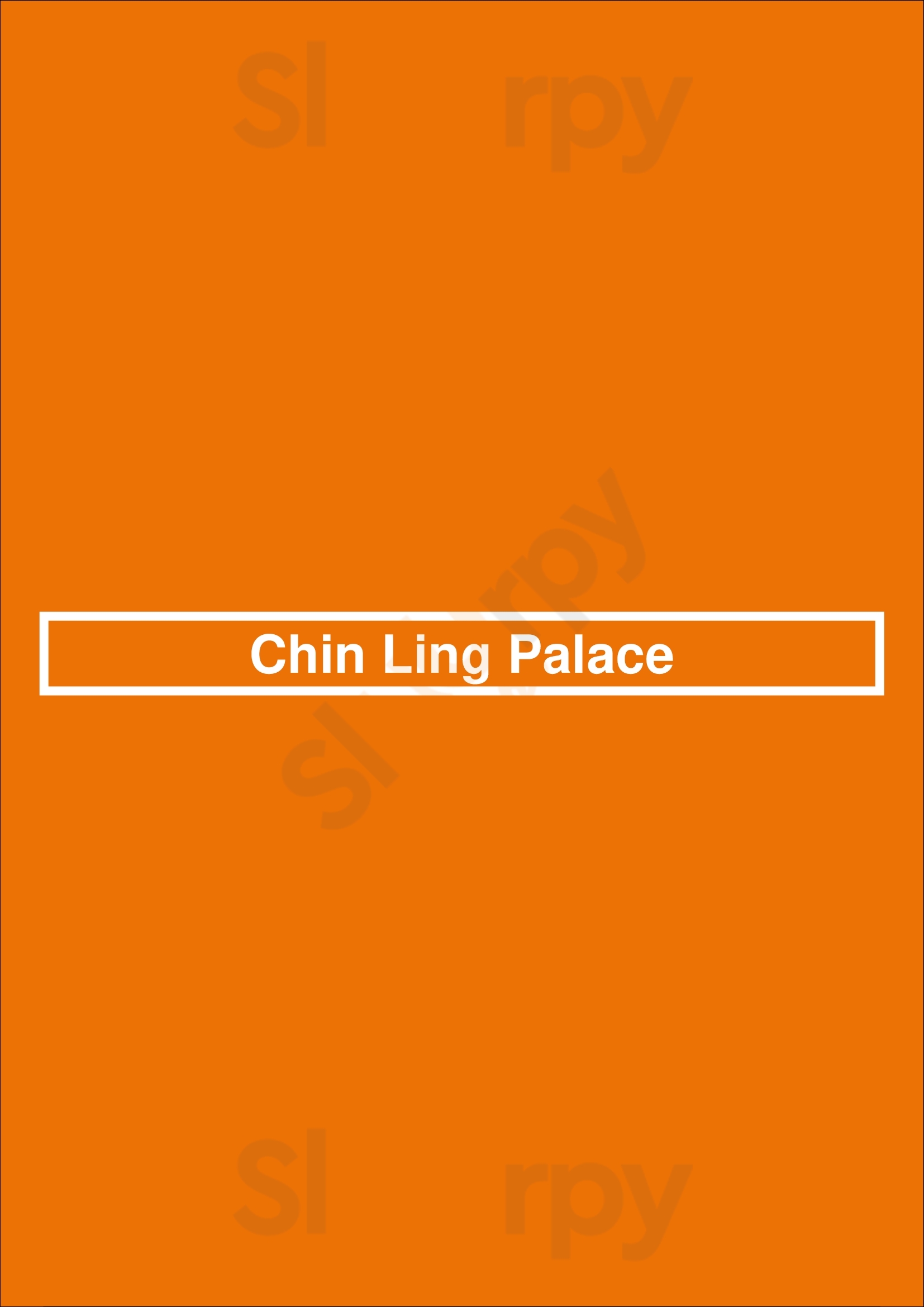 Chin Ling Palace Riverside Menu - 1